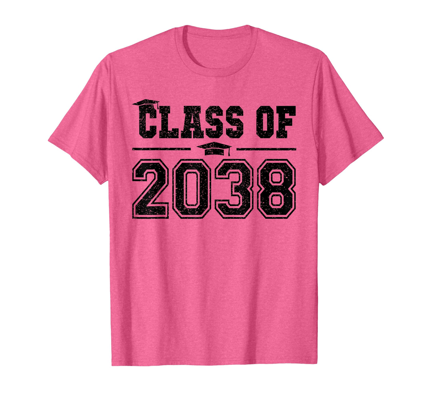 Class of 2038 Grow With Me Graduation First Day of School T-Shirt