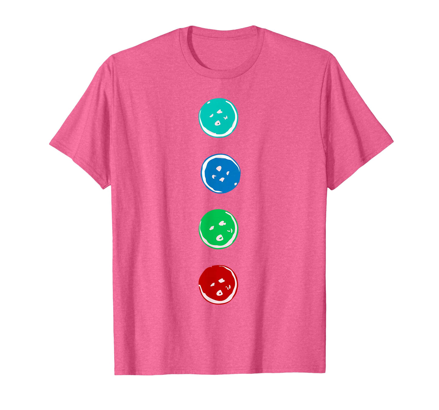 Four Groovy Buttons Blue Cat Funny Halloween Costume T-Shirt