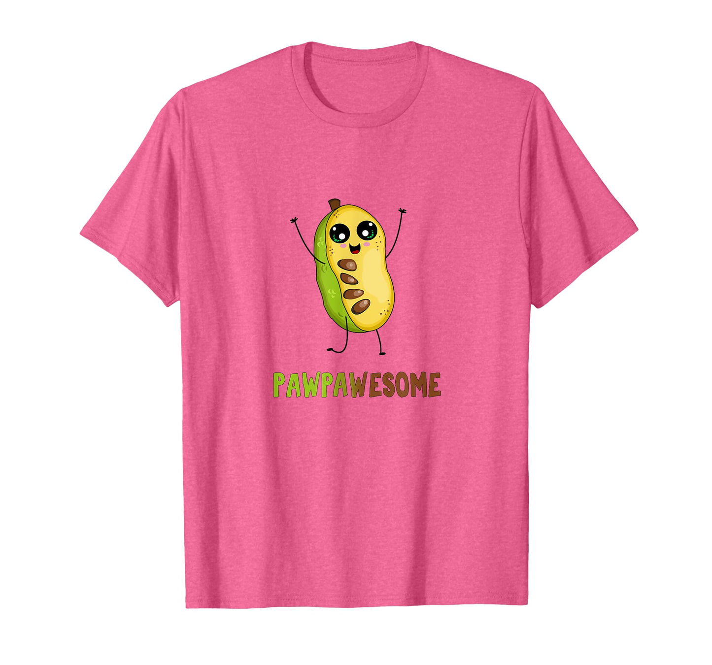 Pawpaw Fruit T-Shirt with Cute Cartoon Paw Paw Awesome Pun T-Shirt
