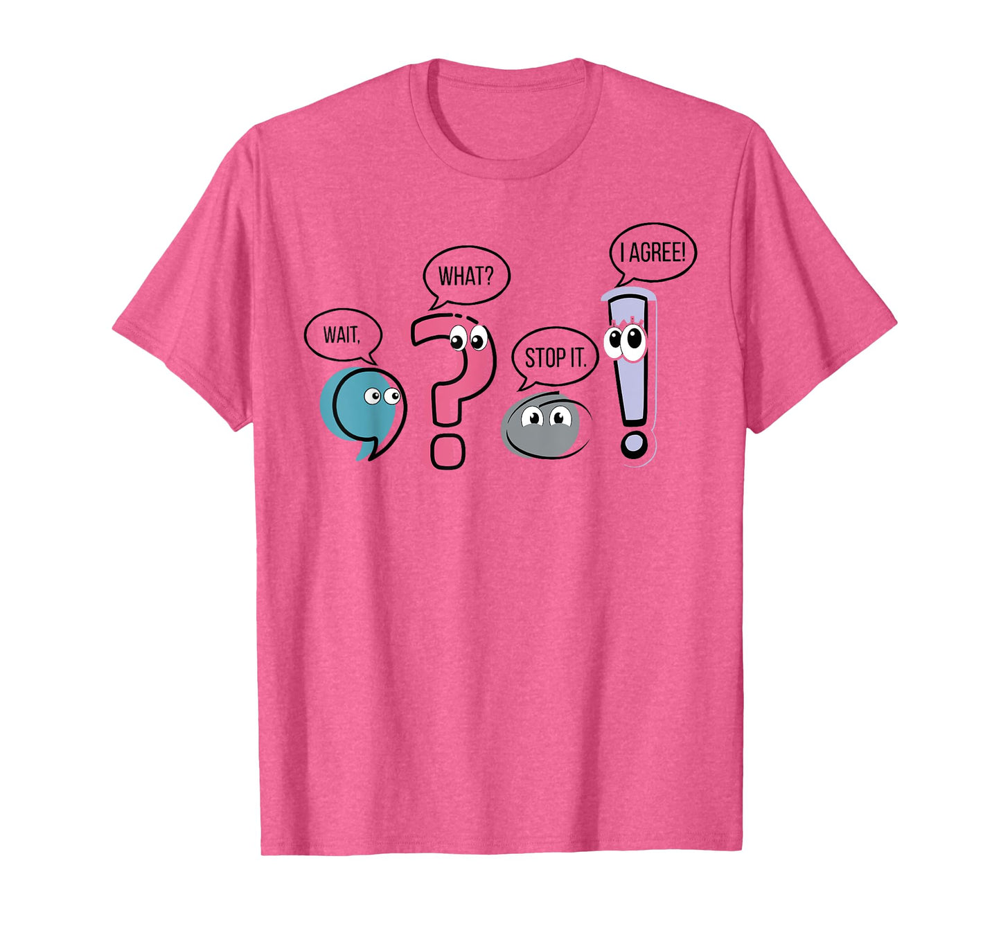 Grammar Teacher Punctuation English First Day Back To School T-Shirt