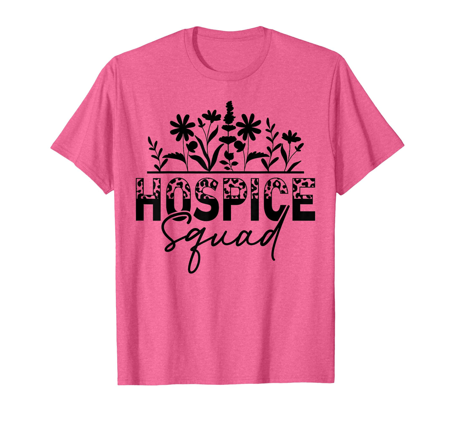 Floral Hospice Squad Hospice Aide Nurse T-Shirt