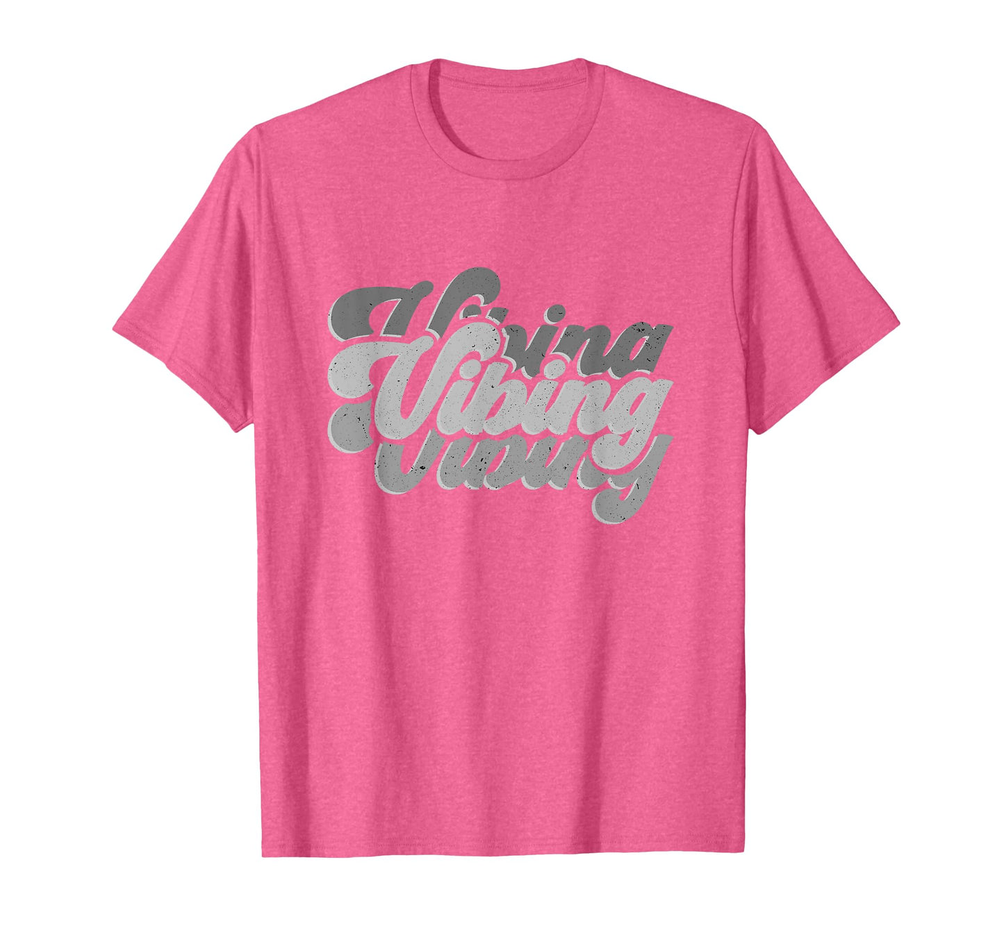 Vibing on All Blue Color Graphic T-Shirt