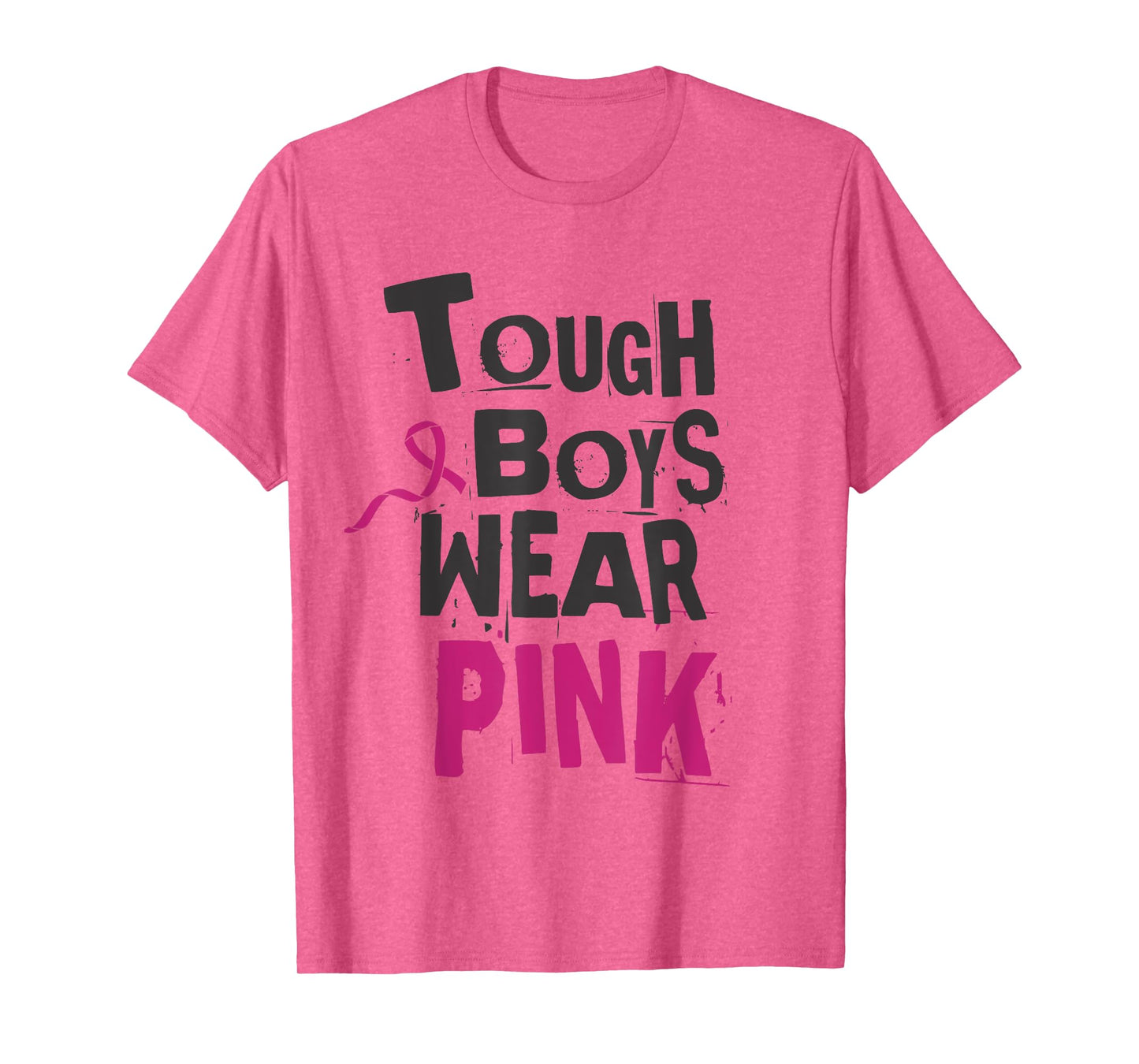 Tough Boys Wear Pink Breast cancer awareness survivors tees T-Shirt