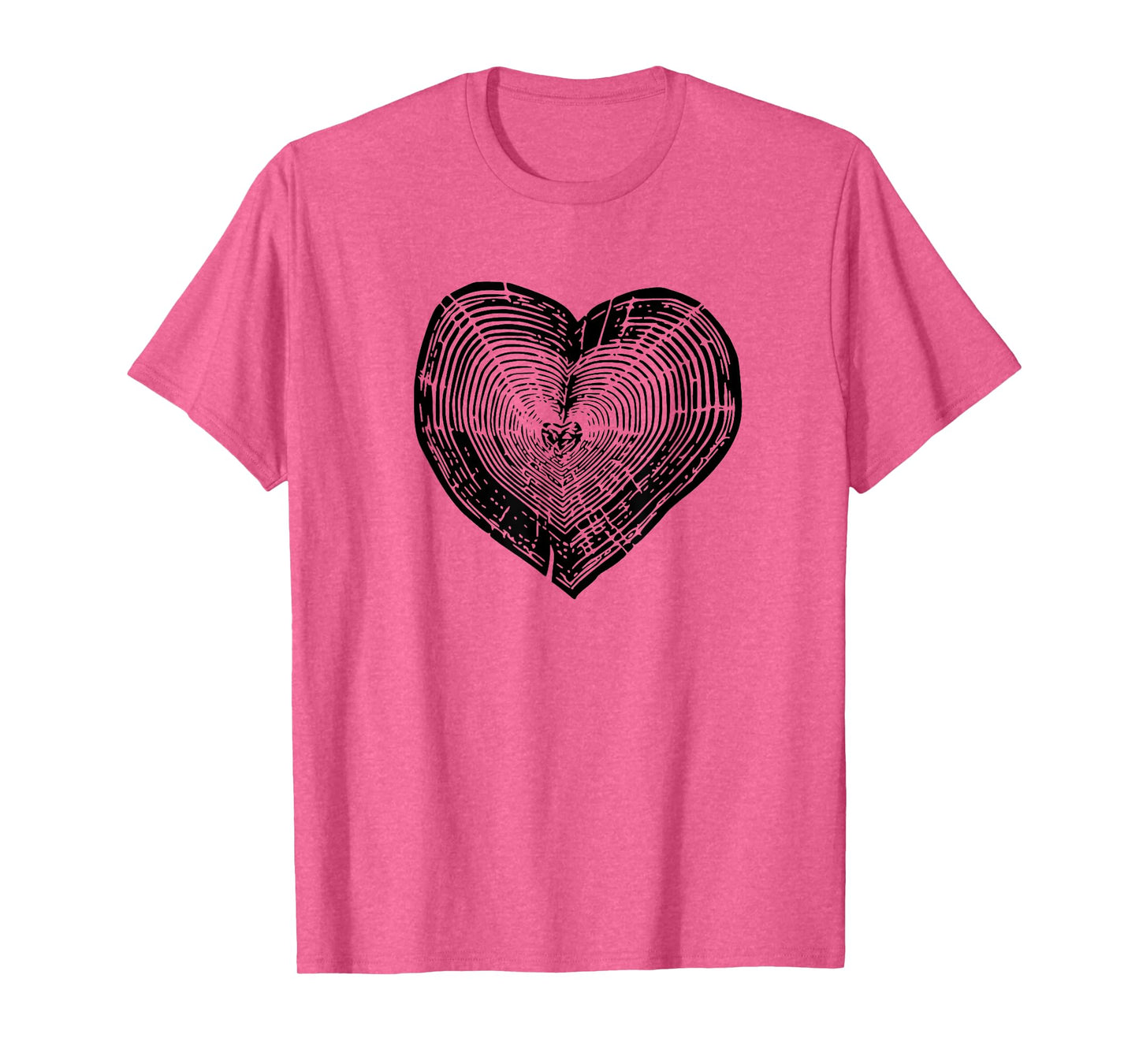 Outdoor Nature Lover Tree Ring Heart Earth Day T-Shirt