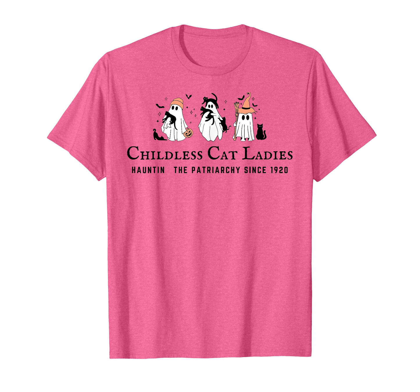 Childless Cat Ladies Hauntin The Patriarchy Kamala Halloween T-Shirt