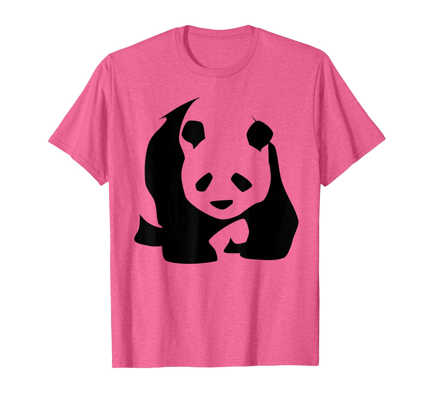Panda Bear Lovers Minimalist Black and White China Wildlife T-Shirt
