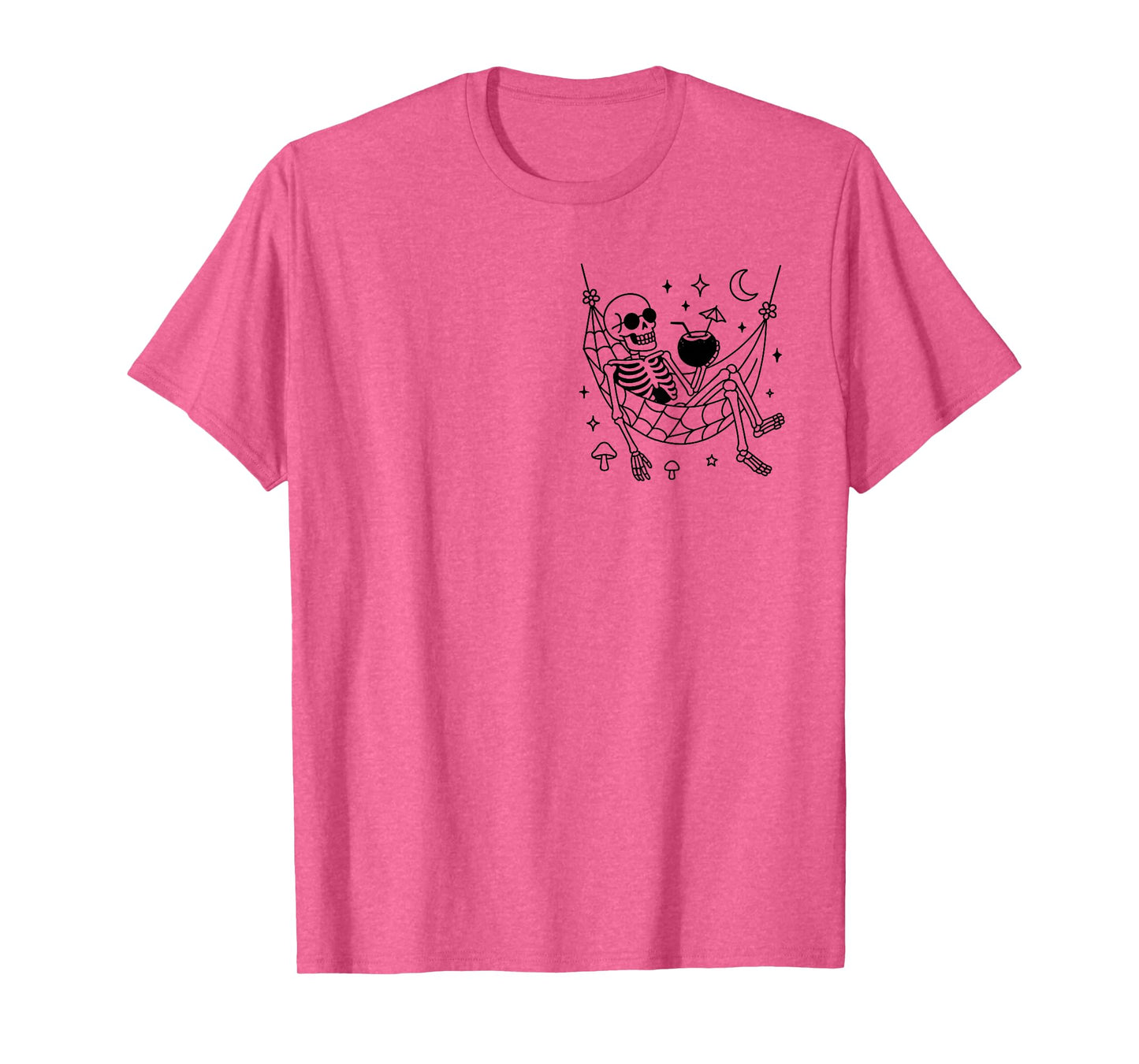 Mentally Ill But Totally Chill Halloween Skeleton (2 Sided) T-Shirt