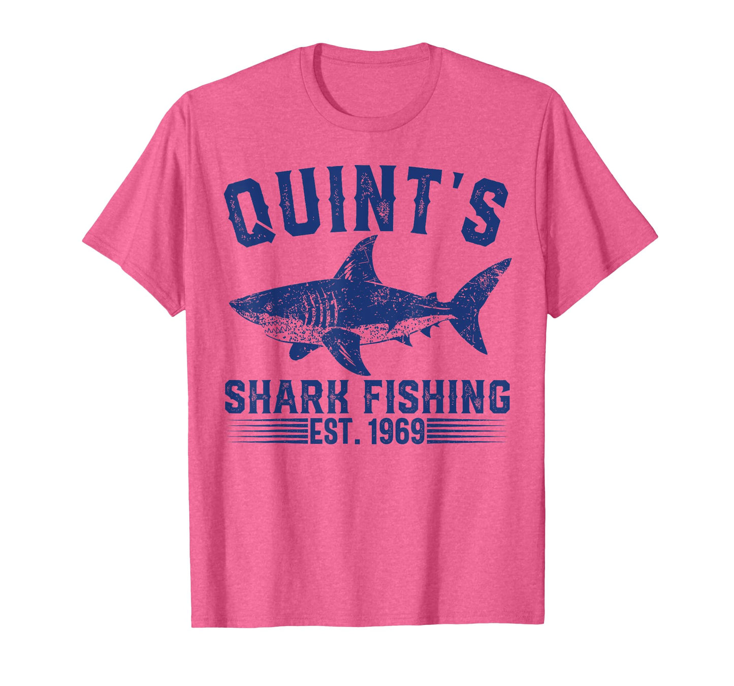 Vintage Quint's Shark Fishing 1969 Retro Fisher Birthday T-Shirt