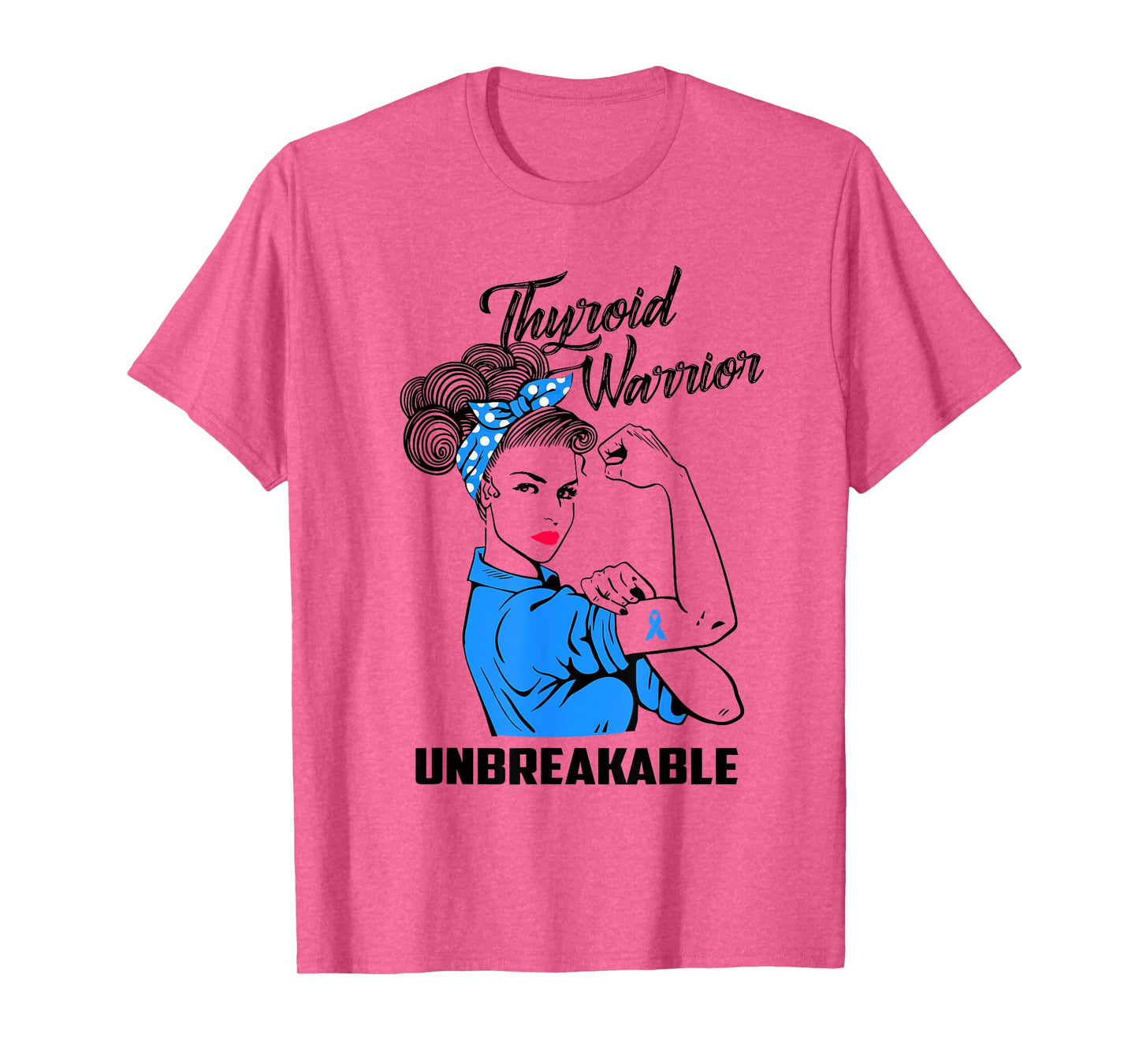 Thyroid Warrior Unbreakable T-Shirt Thyroid Awareness Gift T-Shirt