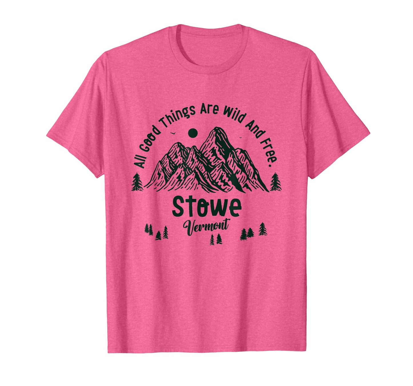 Stowe Mountains Vermont Hiking Outdoors Vintage T-Shirt