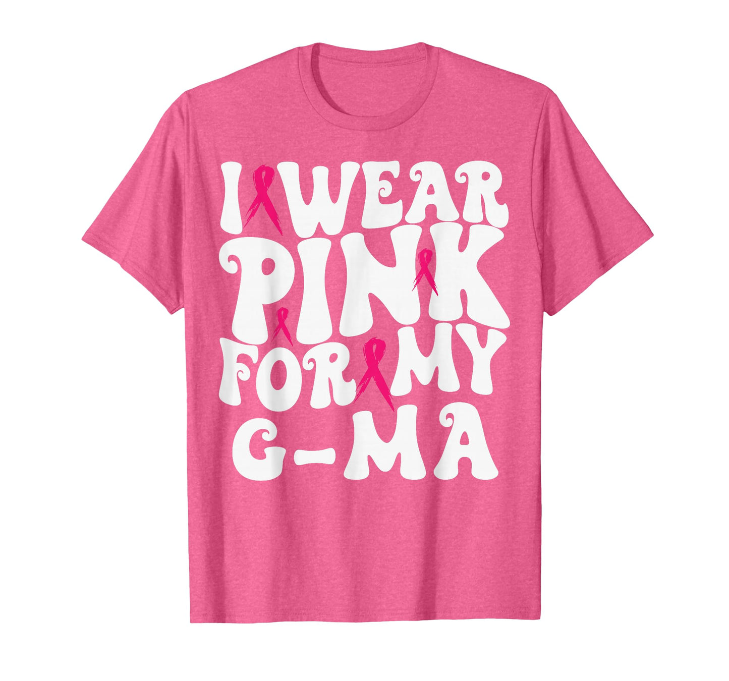 I Wear Pink for My G-ma Breast Cancer Awareness Kids T-Shirt