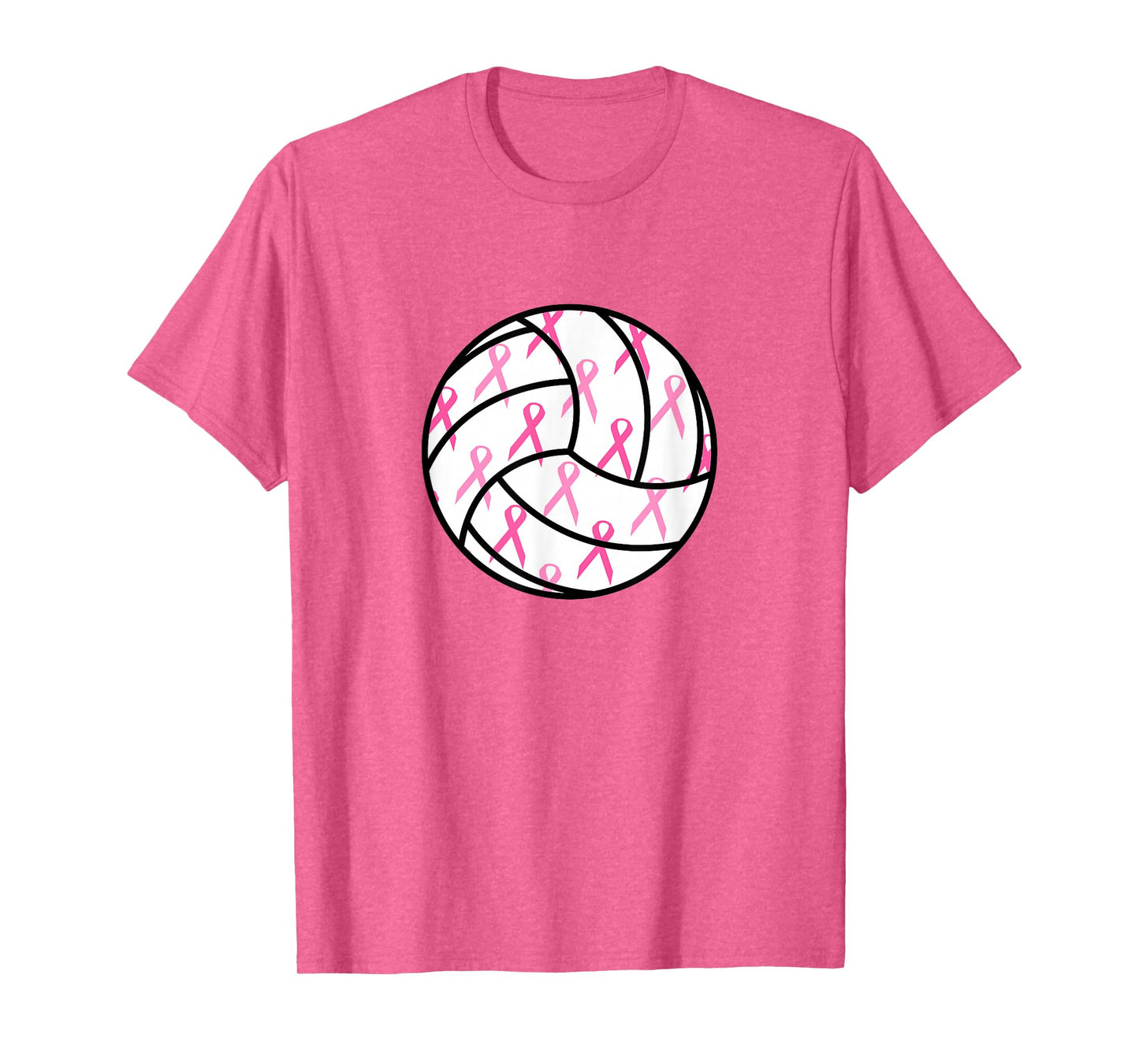 Volleyball Breast Cancer Awareness Pink Ribbon Teens Women T-Shirt