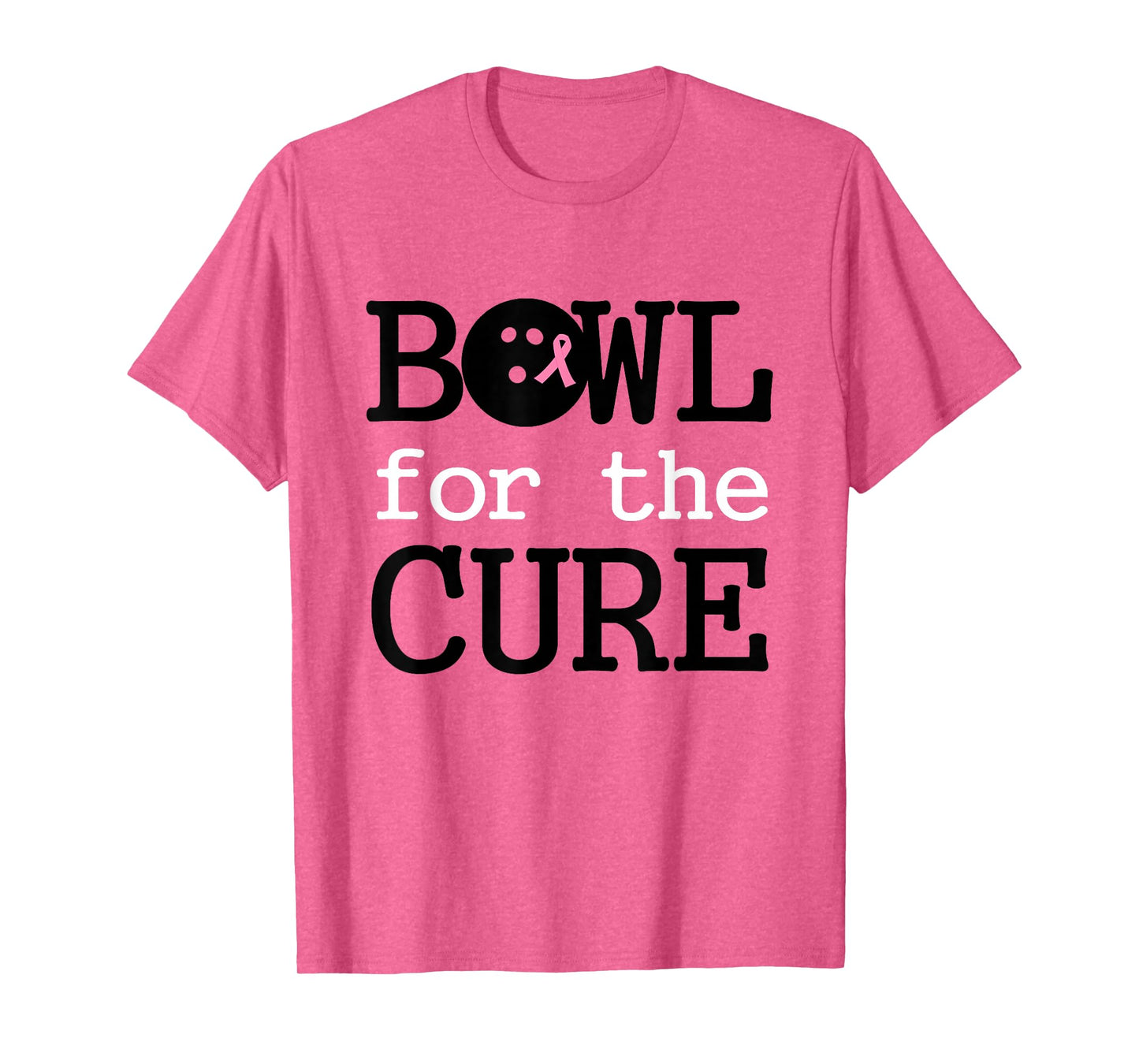 Bowling Breast Cancer Bowler Pink Ribbon Bowl for the Cure T-Shirt