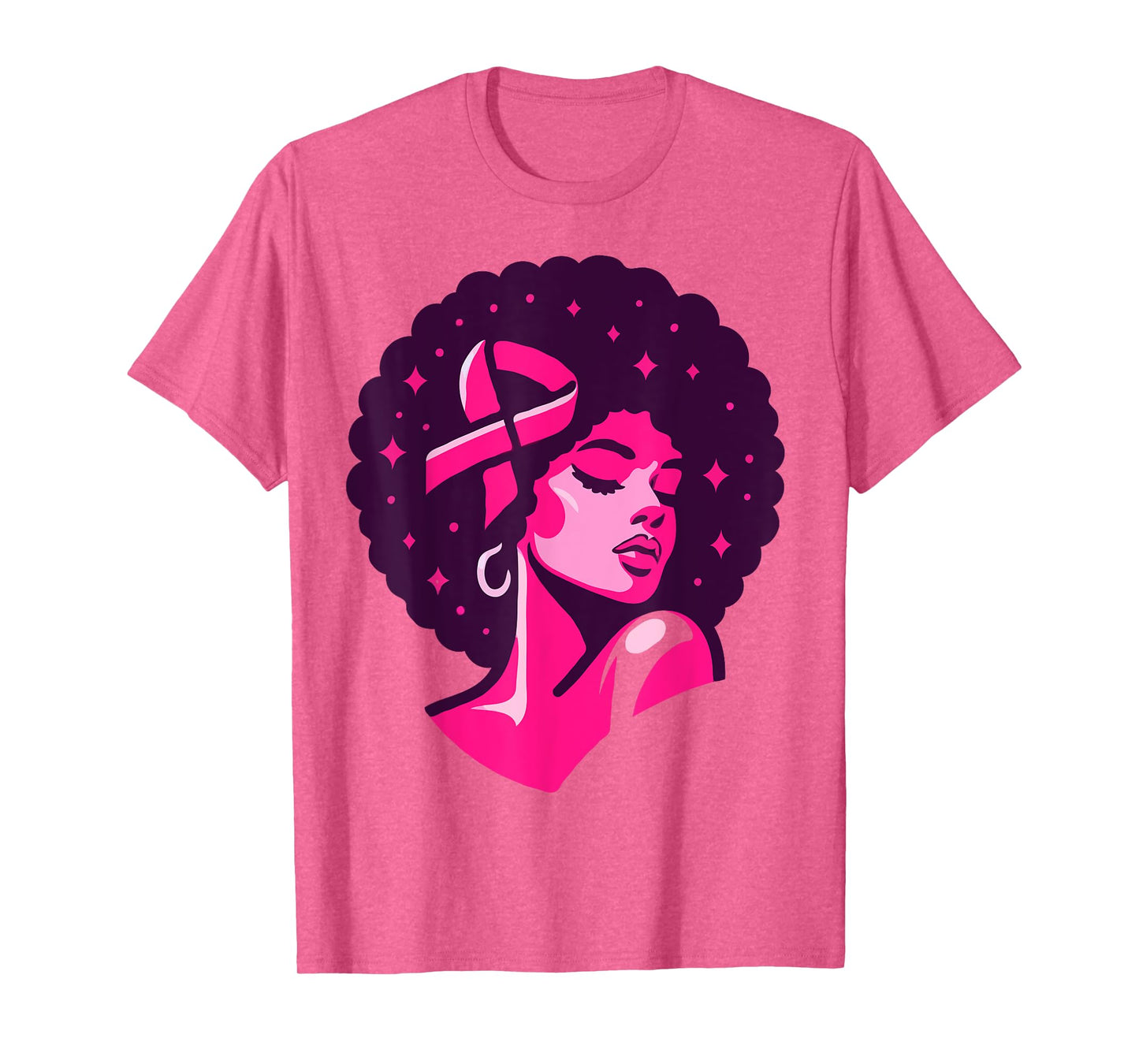 Breast Cancer Black African American Women Support Pink T-Shirt