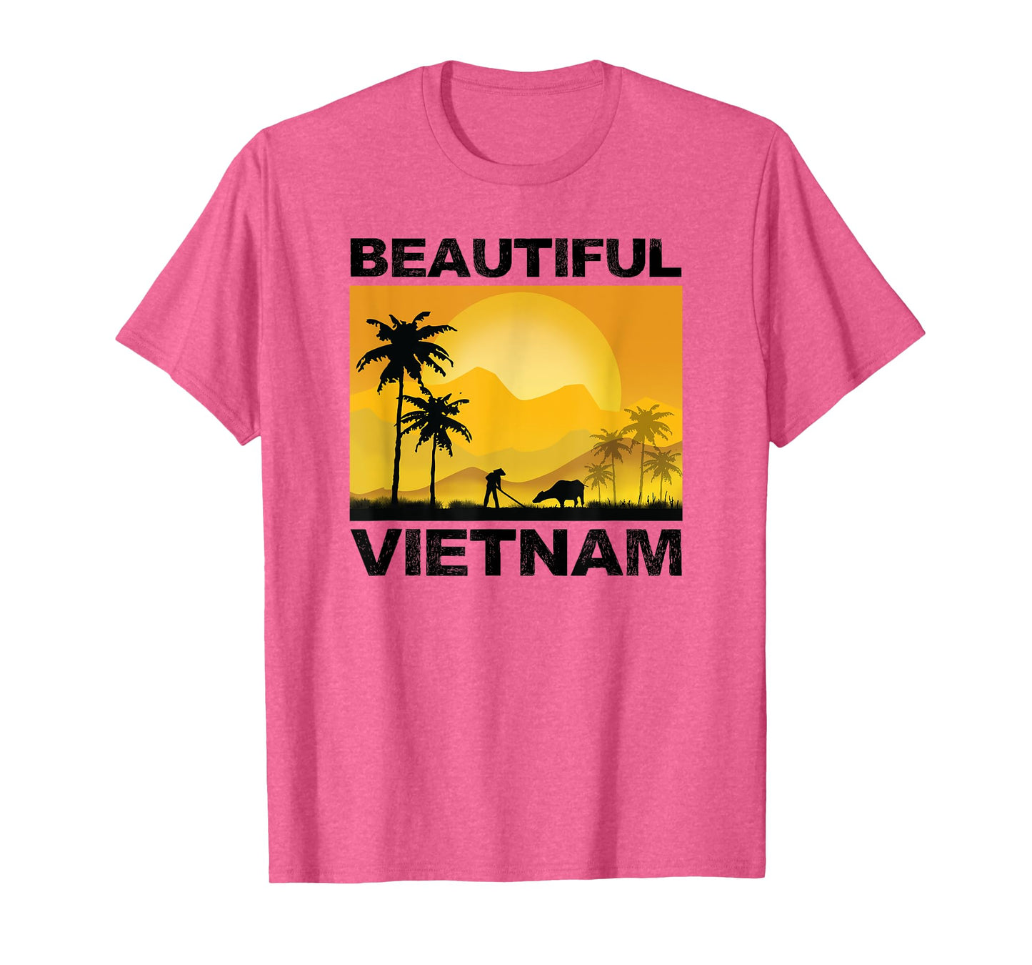 Vietnam Vietnamese Farmers Rice Fields Flag Viet Pride T-Shirt