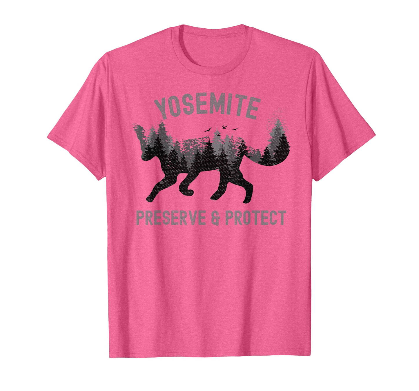Preserve & Protect Fox Yosemite Vintage Wildlife T-Shirt