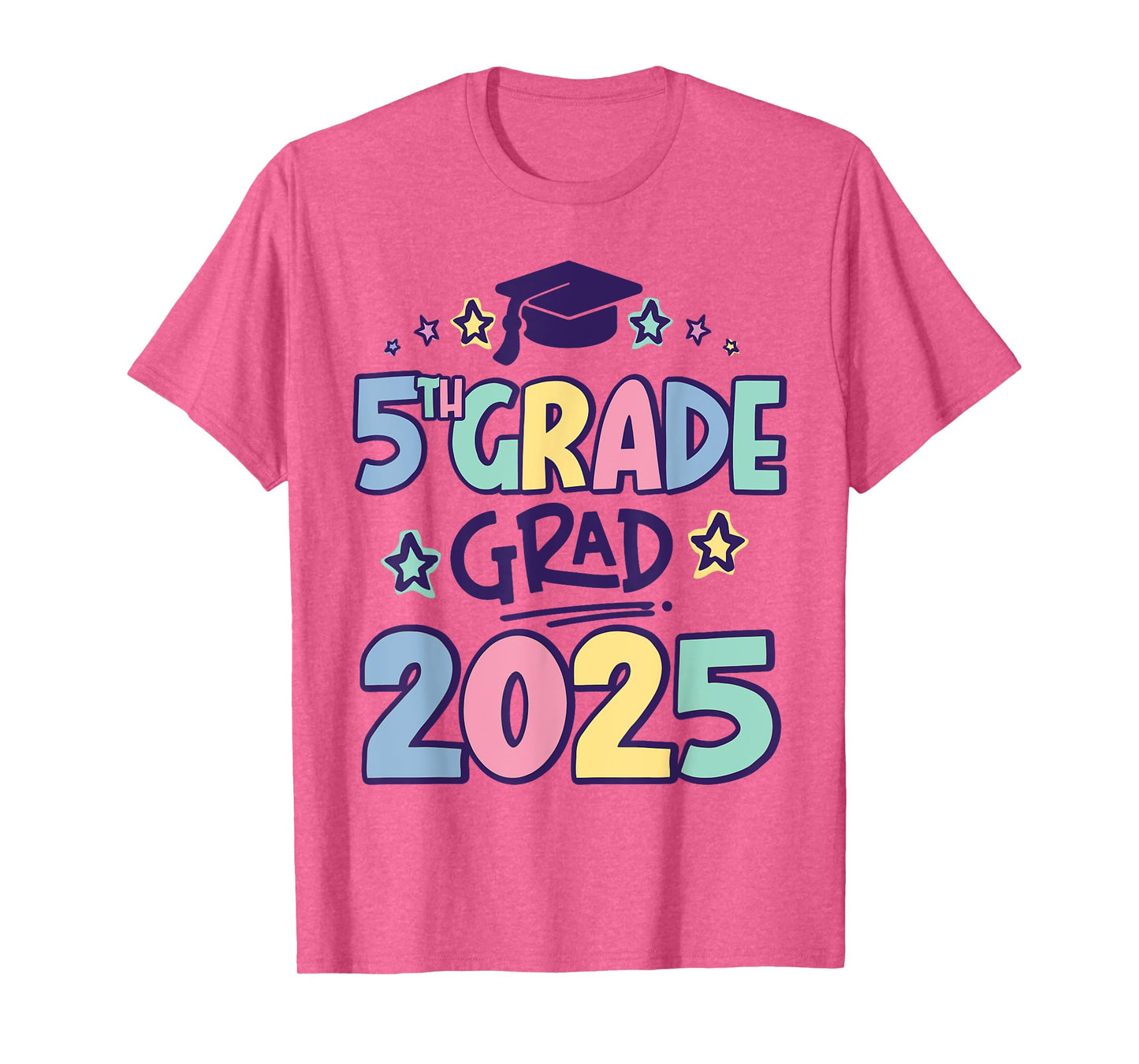 Fifth 5th Grade Grad 2025 Elementary School Graduate T-Shirt