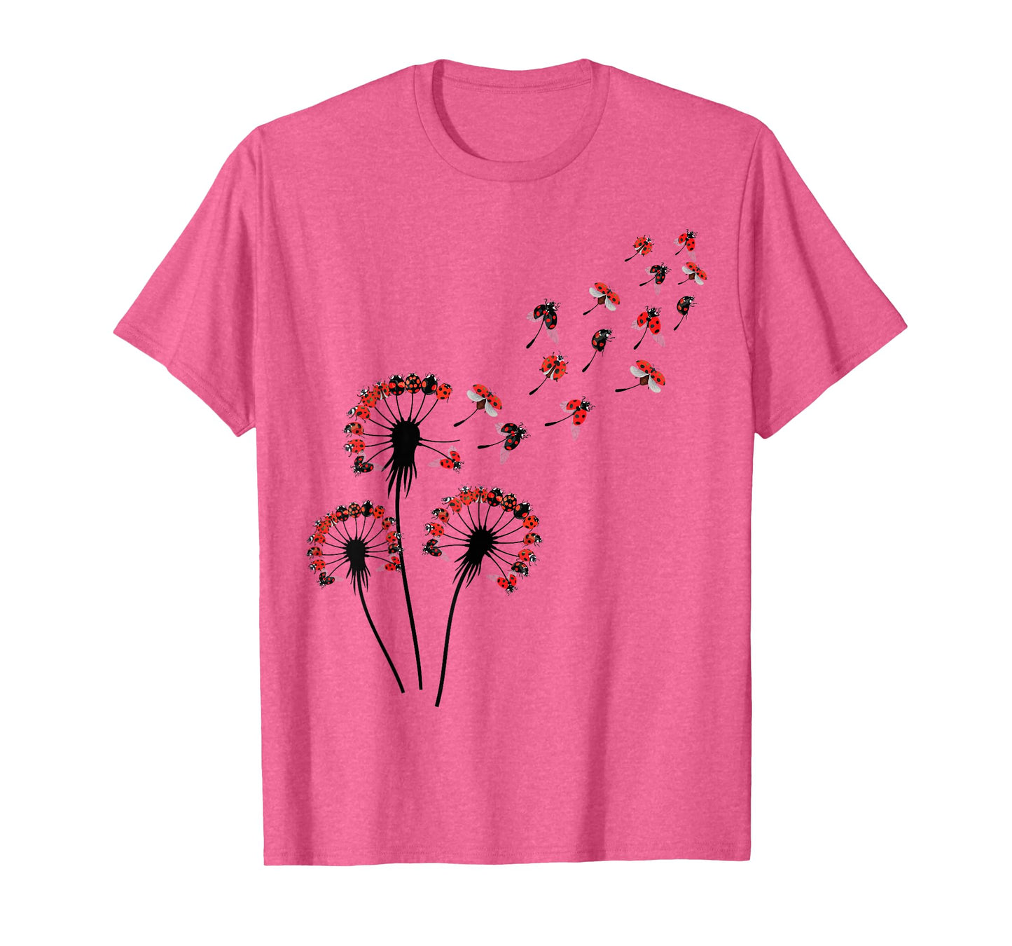 Flower Dandelion Ladybugs Shirt for Ladybug Lover | Ladybug T-Shirt