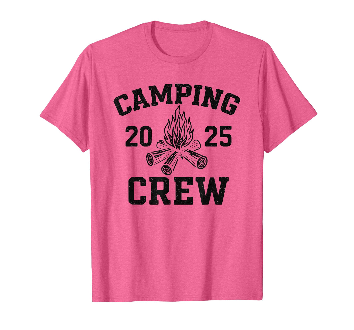 Retro Camp Trip Family Matching Group Camping Crew 2025 T-Shirt