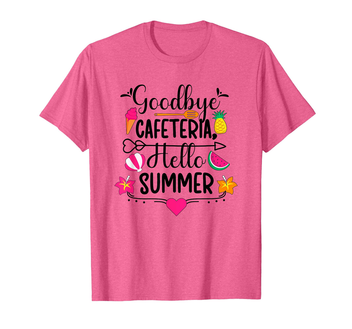 Goodbye Cafeteria Lunch Lady Last Day Of School T-Shirt