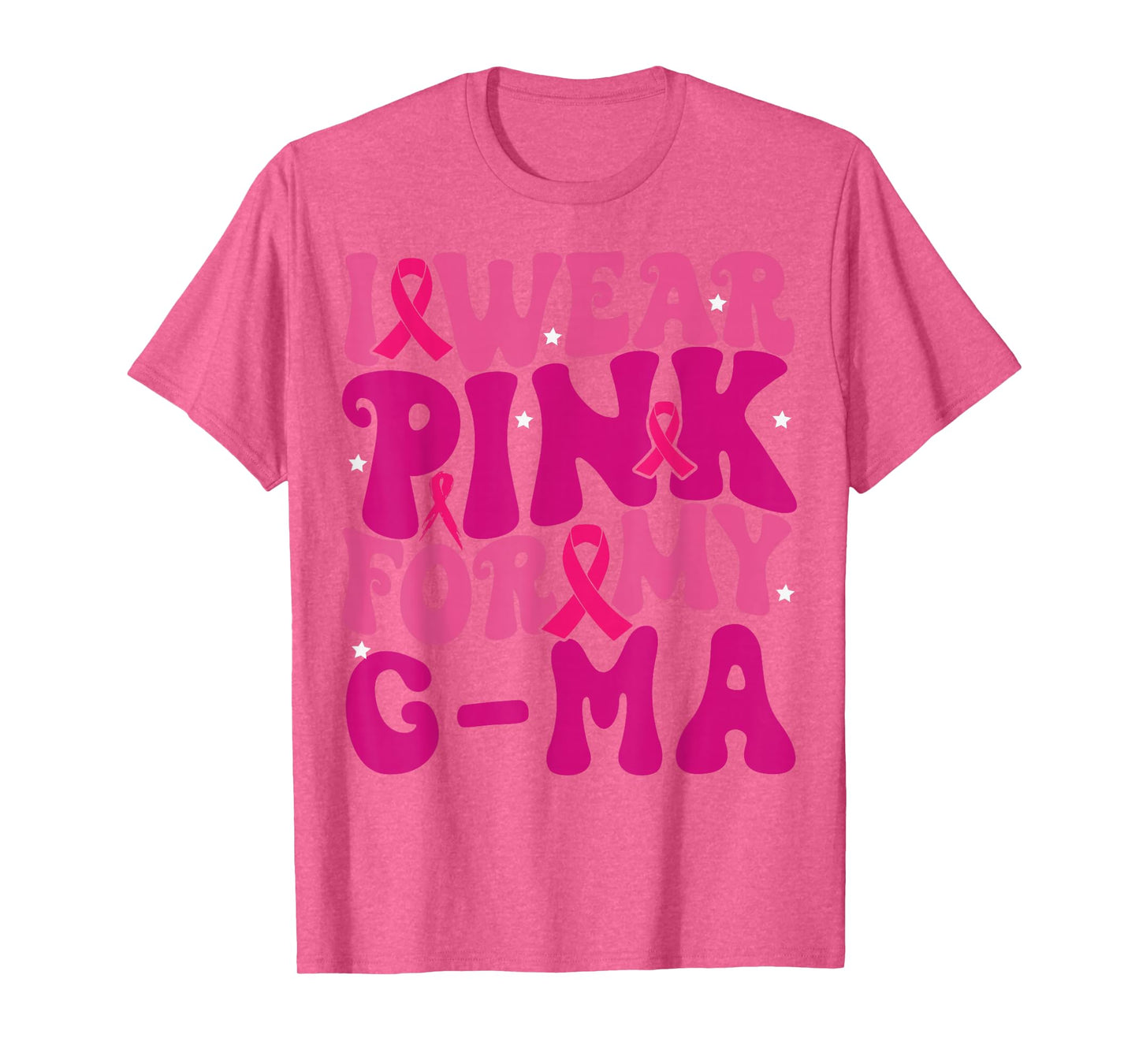 I Wear Pink for My G-ma Breast Cancer Awareness Kids T-Shirt