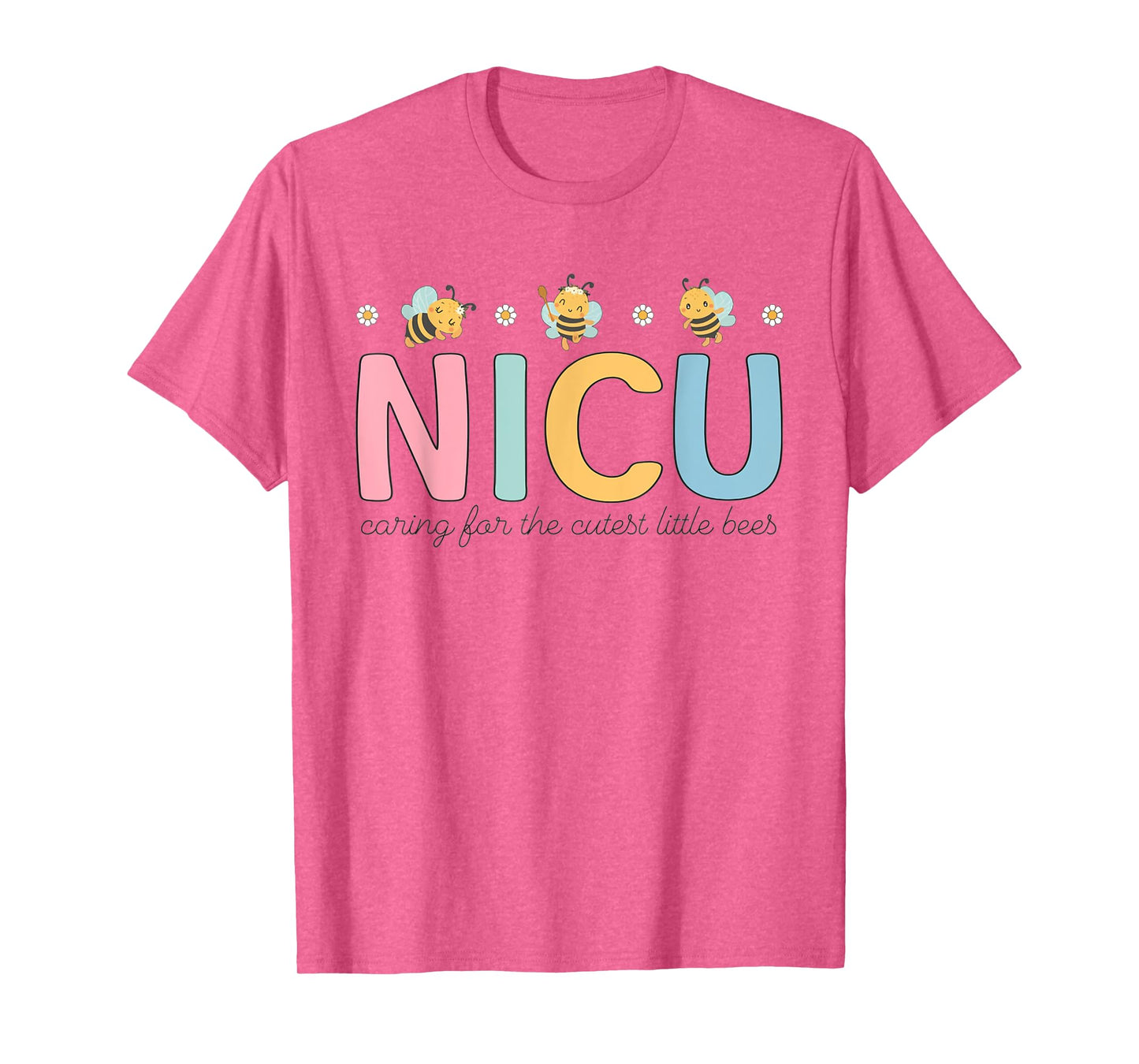 NICU Summer Caring For The Cutest Little Bees NICU Nurse Men Women Girls Kids T-Shirt