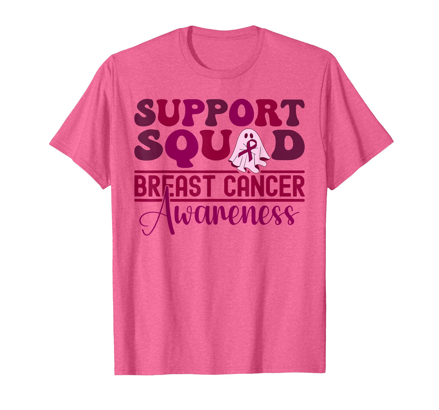 Support Squad Breast Cancer Awareness halloween kids girls T-Shirt