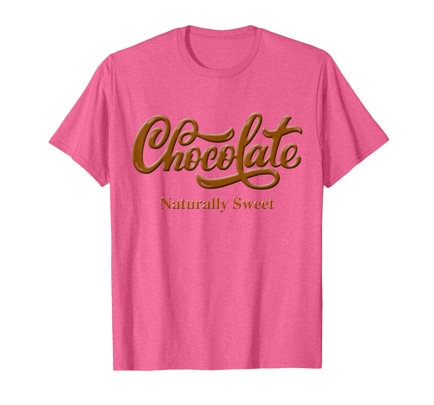 Chocolate Naturally Sweet Tee Proud-Black Woman T-Shirt