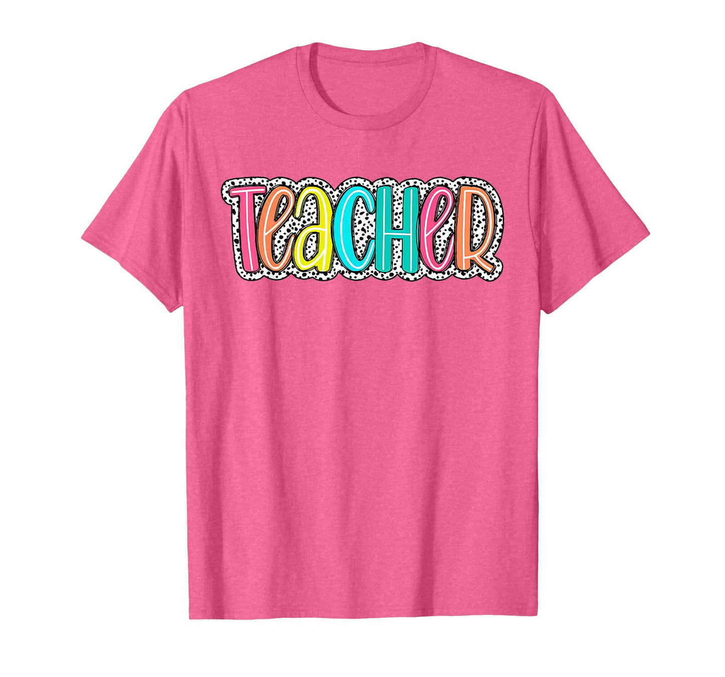 Teacher Dalmatian Dots Back To school Teacher Appreciation Men Women Girls Kids T-Shirt