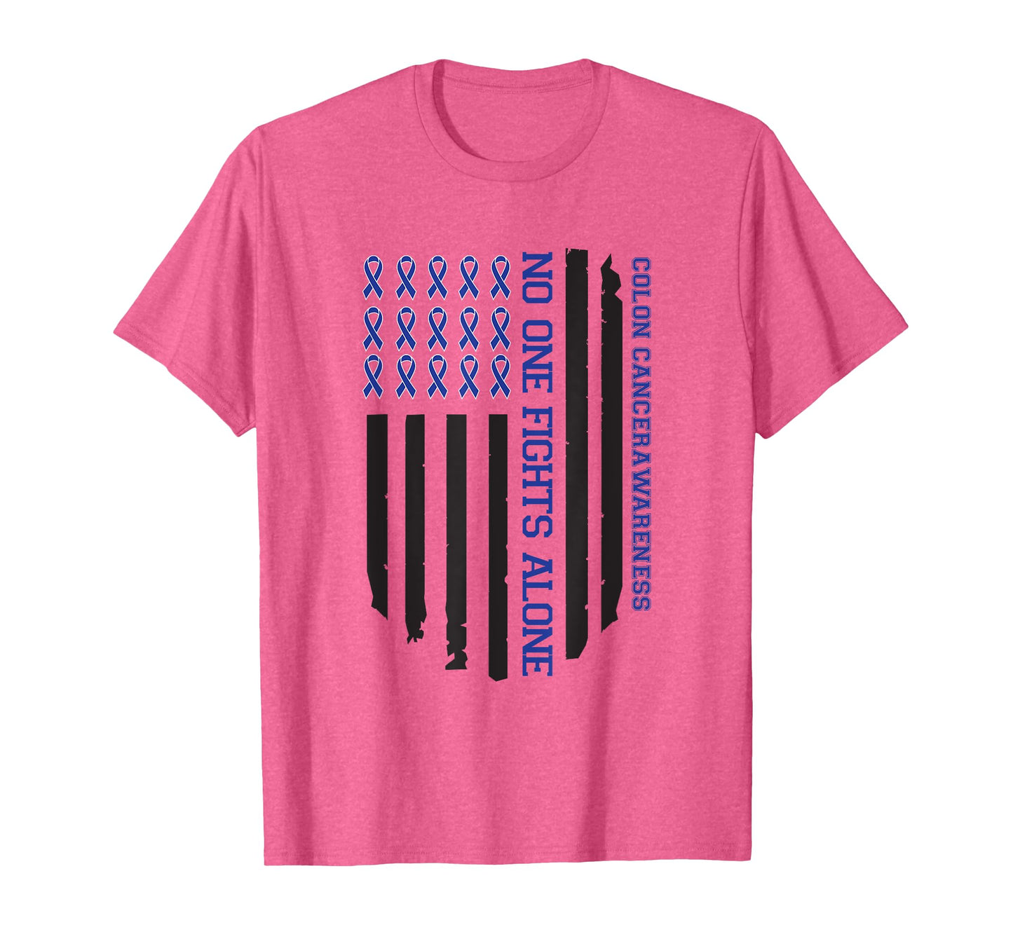 Colon Cancer Awareness Supporter US Flag Colorectal Cancer T-Shirt