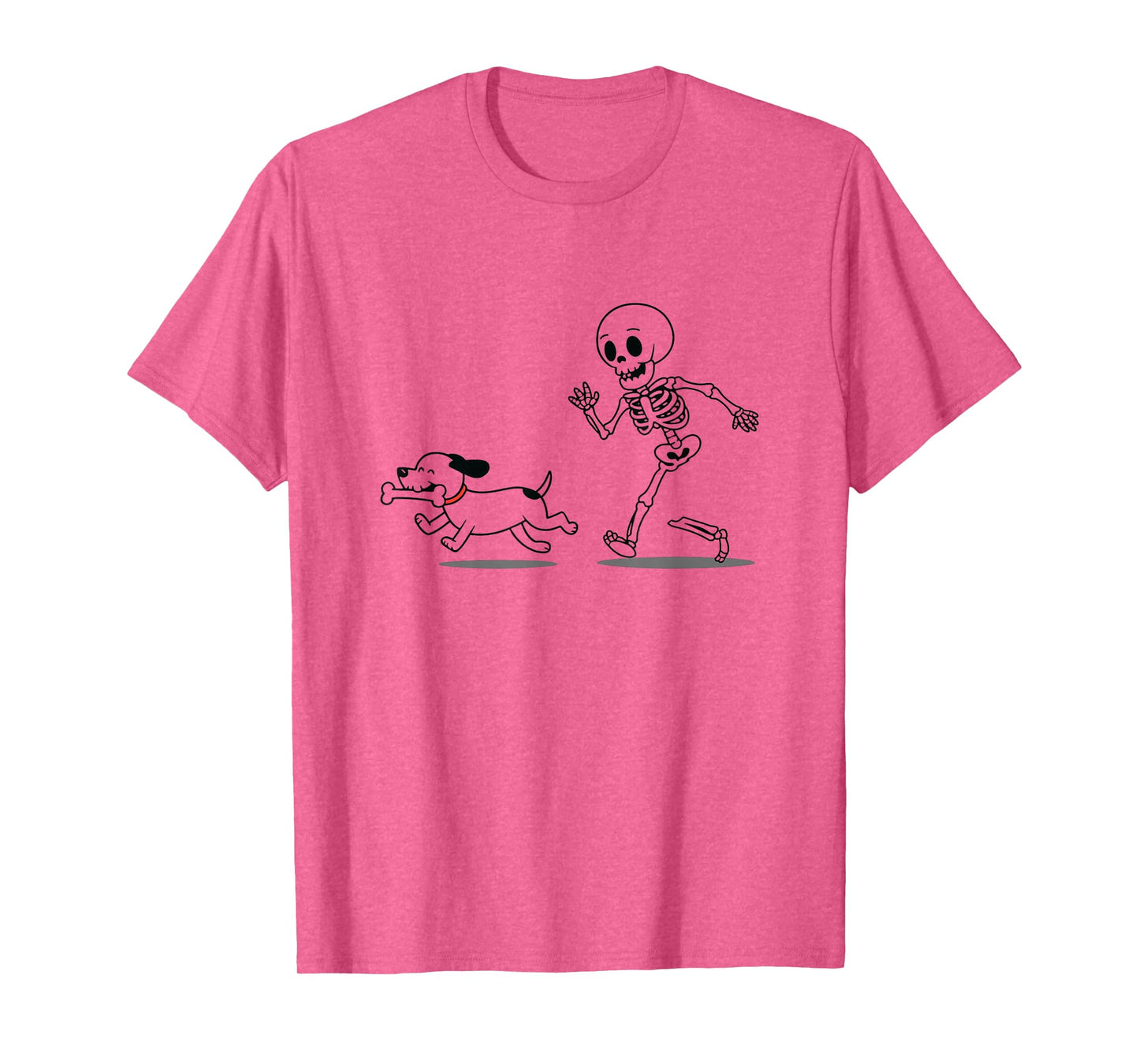Labradabra Halloween Skeleton Dog Running Scared T-Shirt
