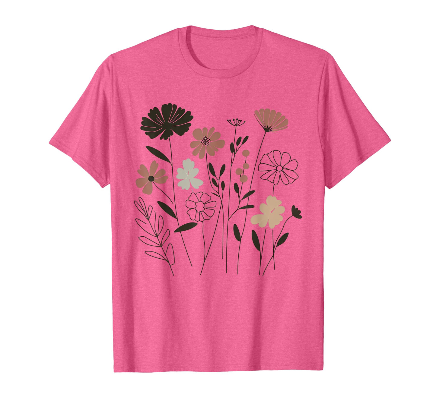 Vintage Wildflower Boho Floral Graphic for Nature Lovers T-Shirt