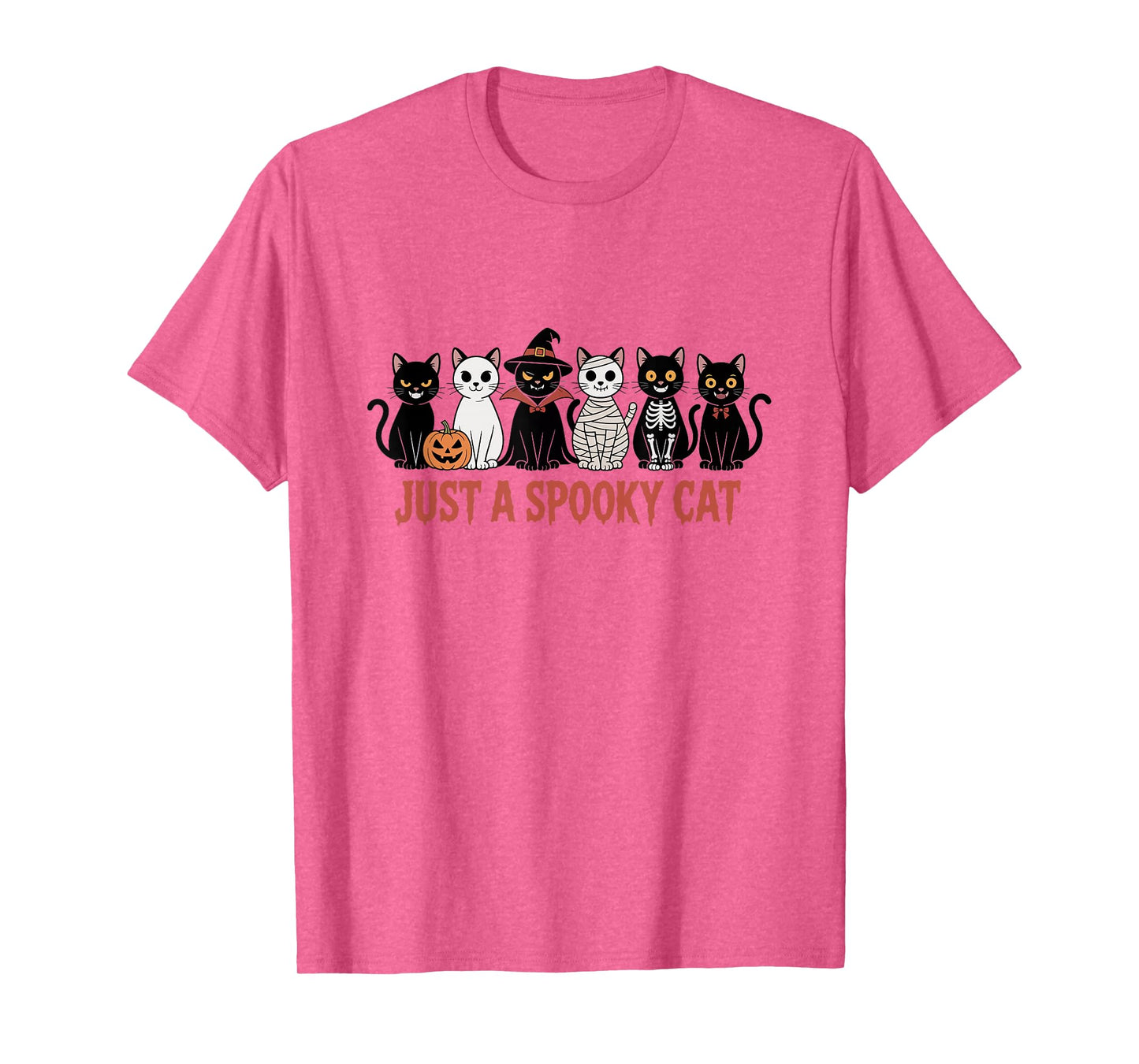 Just A Spooky Cat Funny Halloween Cats in Costumes T-Shirt
