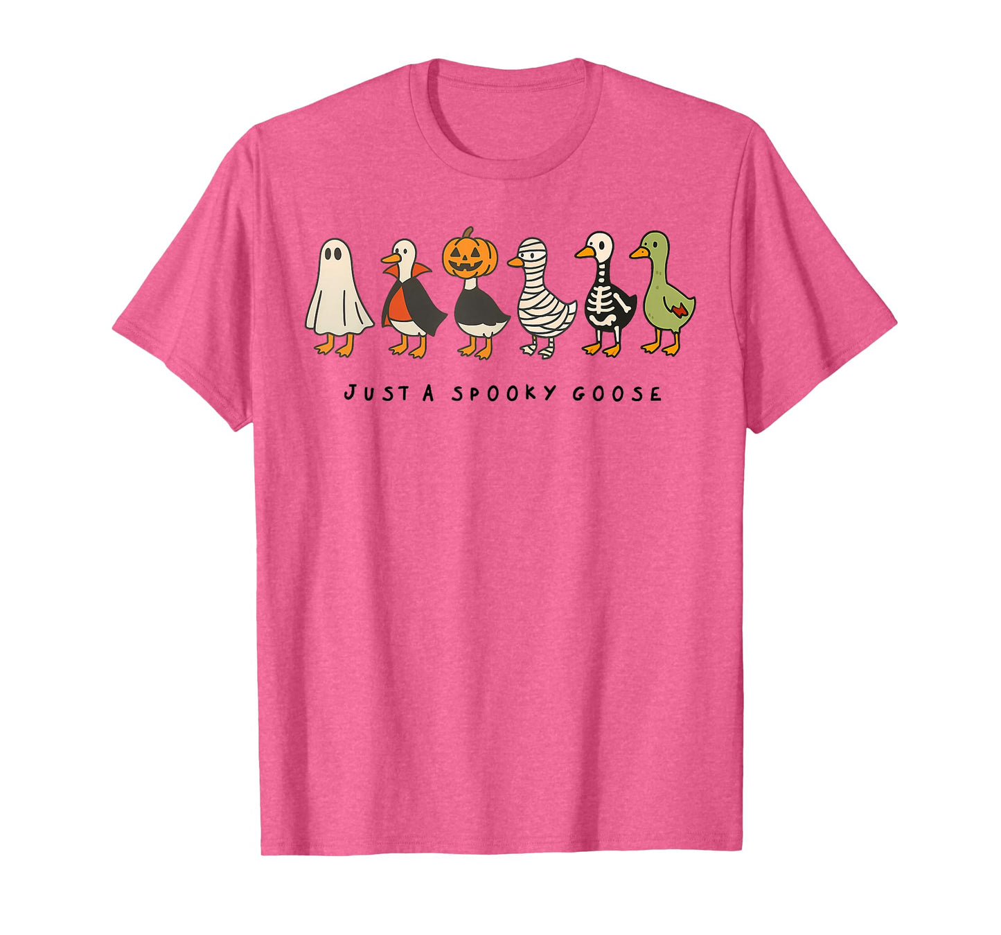 Just A Spooky Goose Halloween Silly Goose Funny Halloween T-Shirt