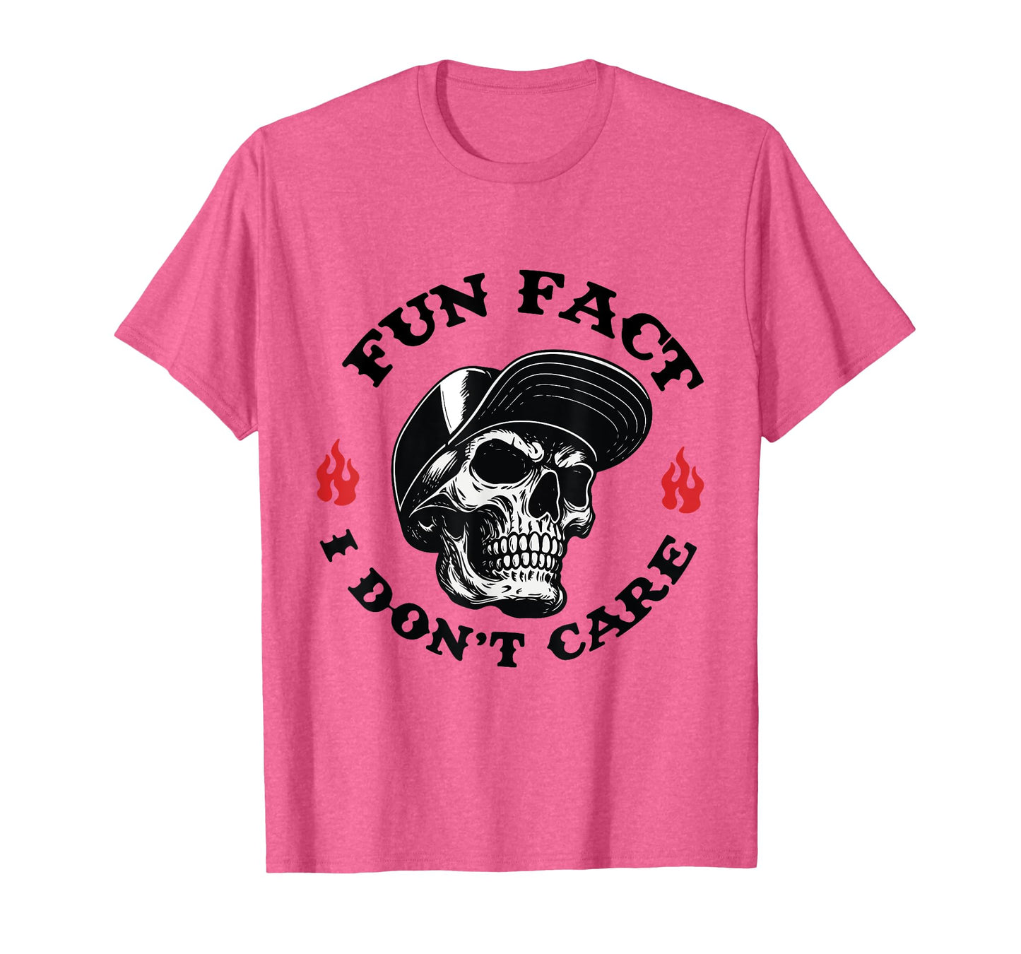 Fun Fact I Don't Care Skull T-Shirt
