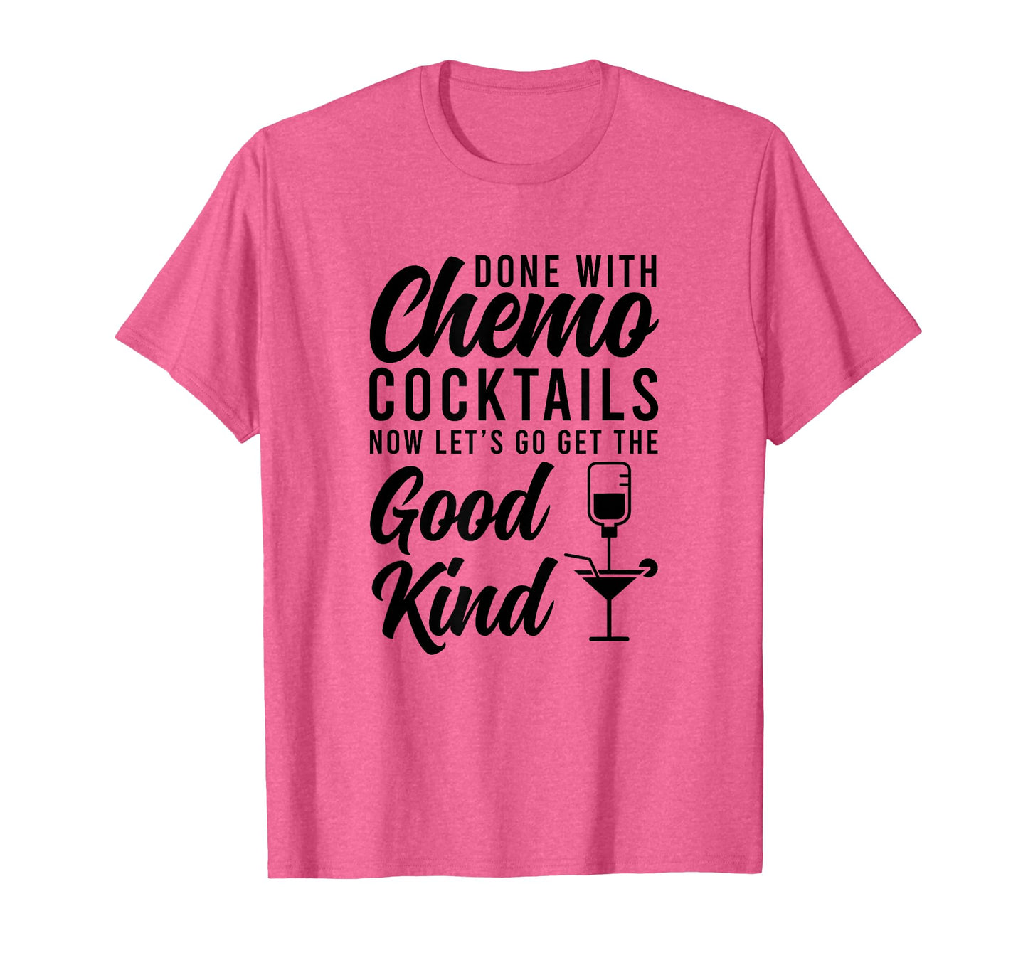 Funny Last Day Of Chemotherapy For Cancer Survivor Unisex-Adults Grey Cotton 50% Polyester 50% Classic Fit Short Sleeve T-Shirt