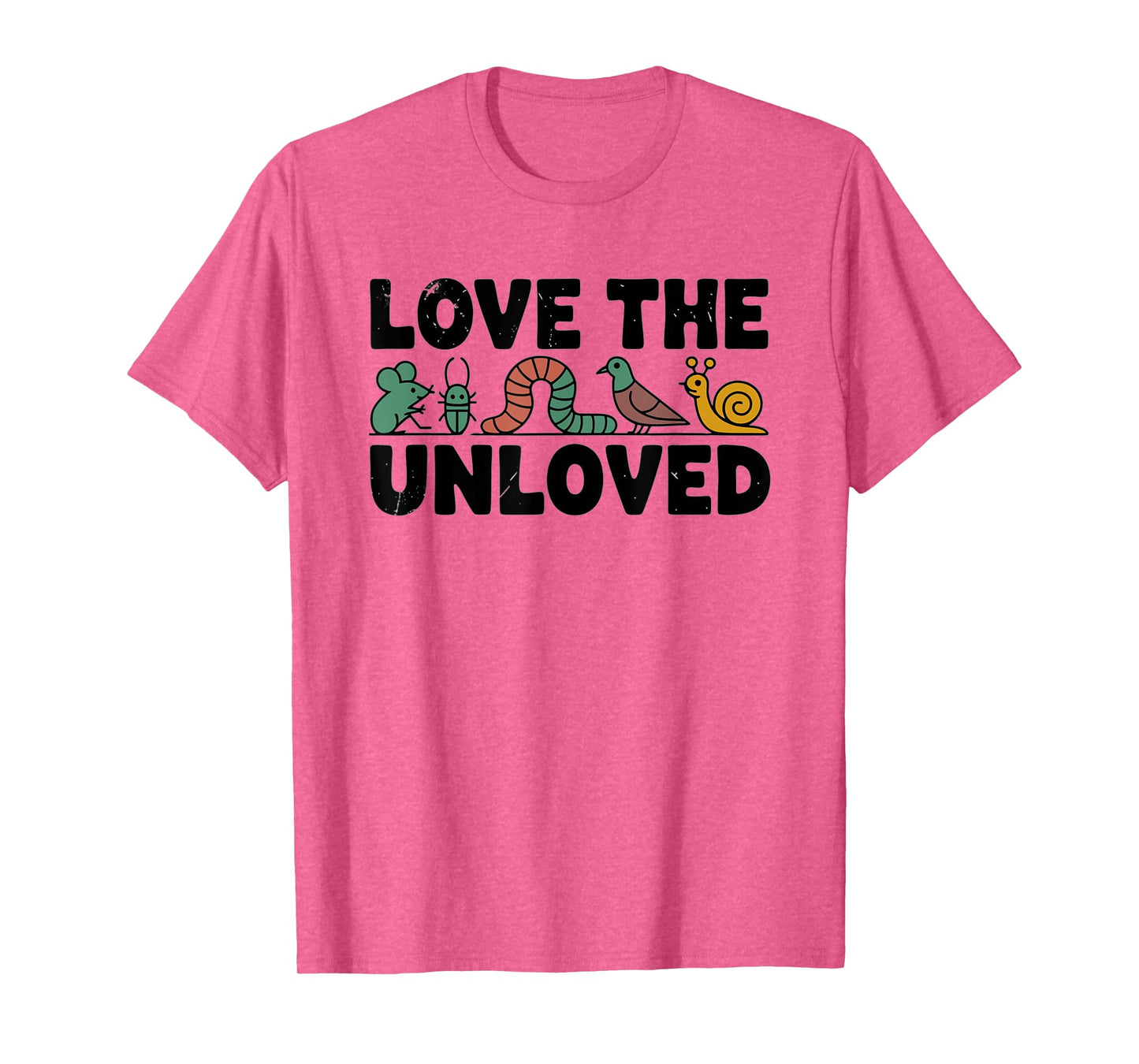 Love The Unloved Cute Insect Mouse Snail Worm Frog Bird T-Shirt
