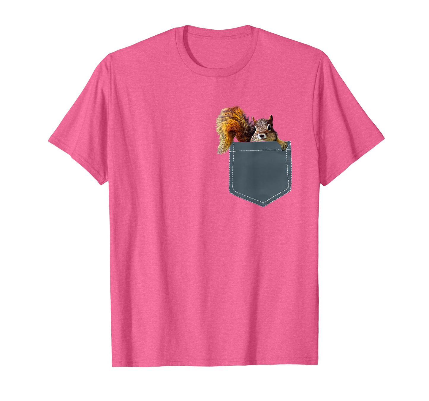 Cute Squirrel in Pocket Shirt for Men, Women, Kids T-Shirt