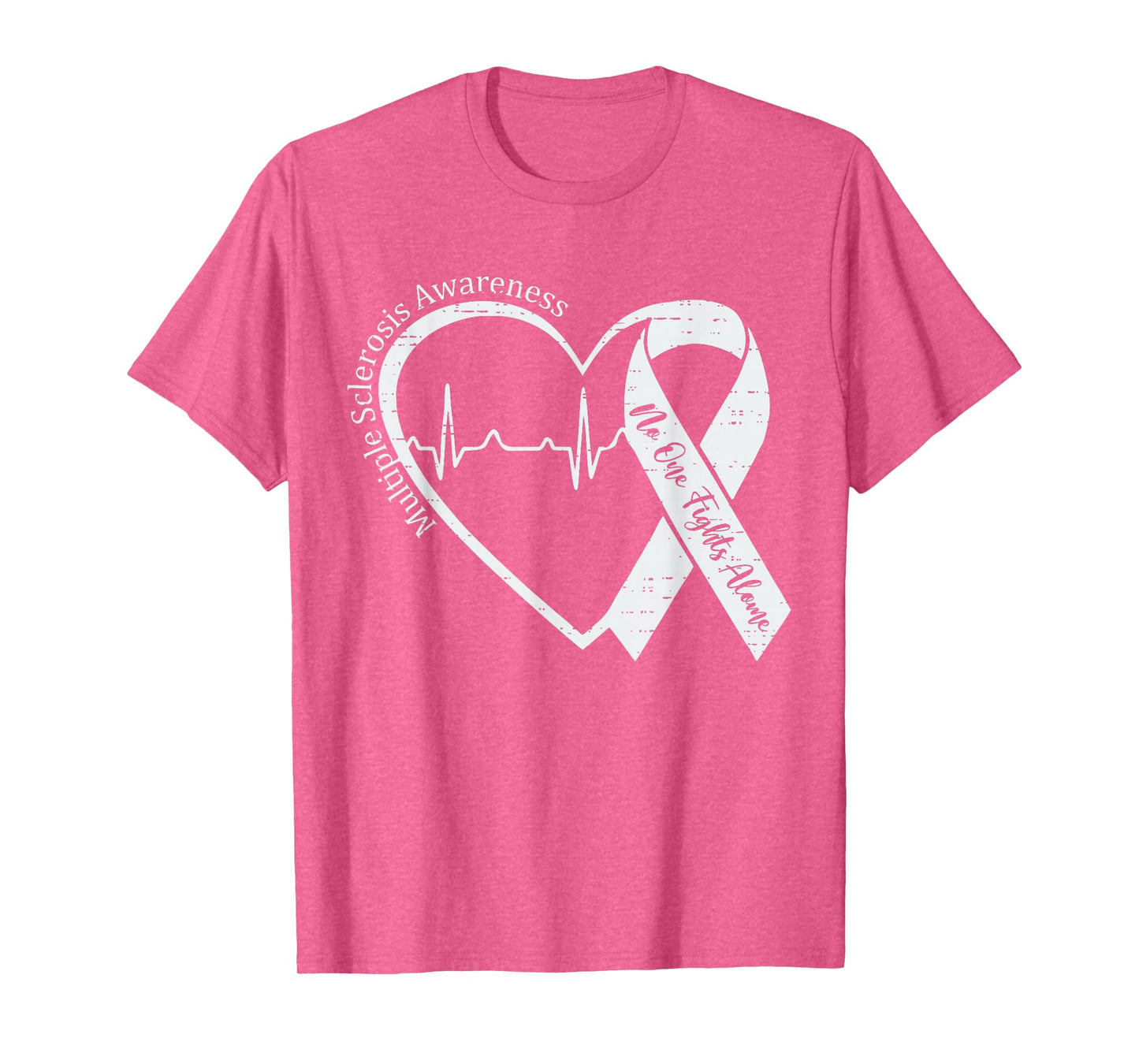 Multiple Sclerosis Awareness MS Awareness Heart Support T-Shirt