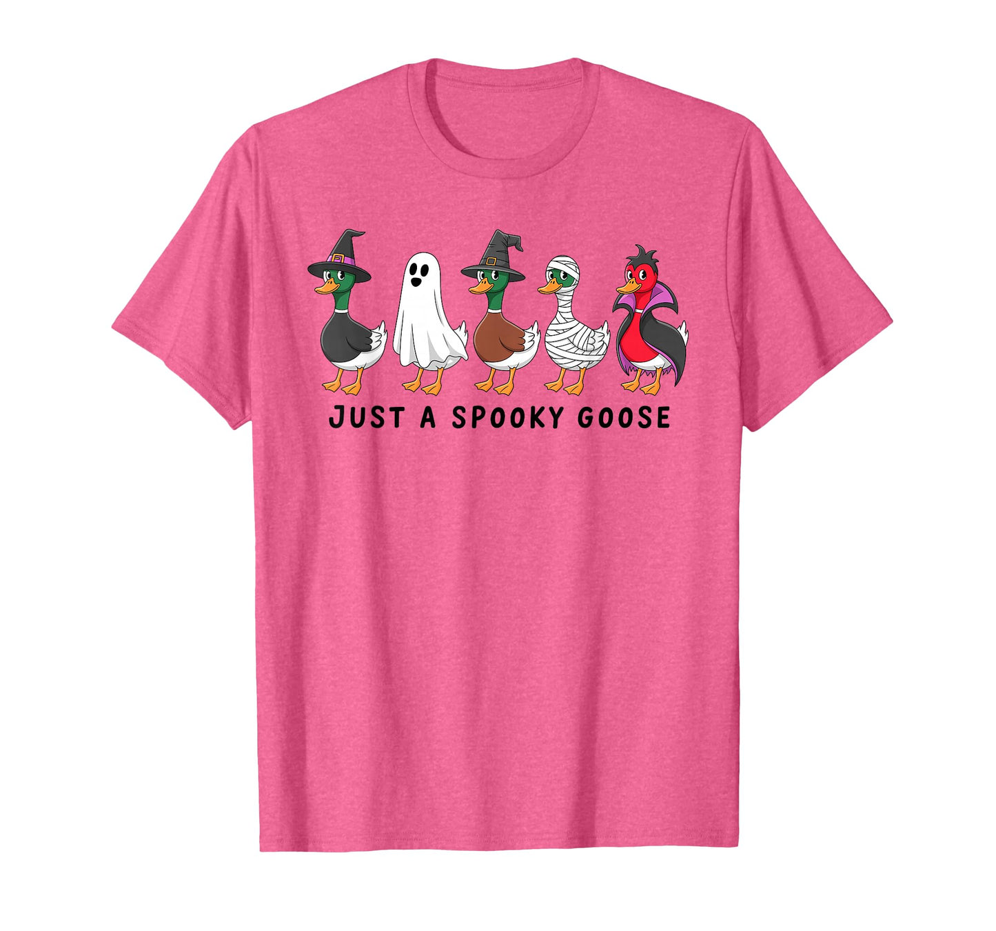 Just A Spooky Goose Halloween Silly Goose Funny Halloween T-Shirt