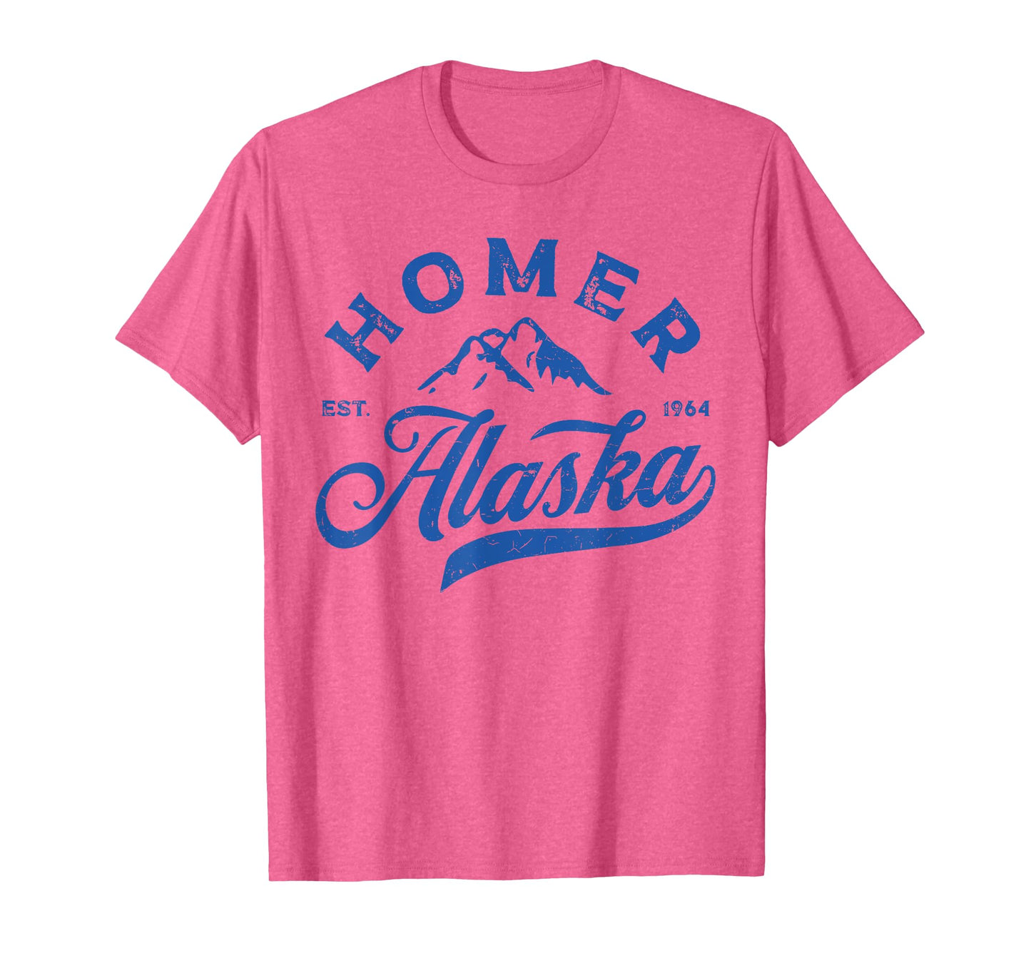 Vintage Homer Alaska AK Mountains Family Vacation Souvenir T-Shirt