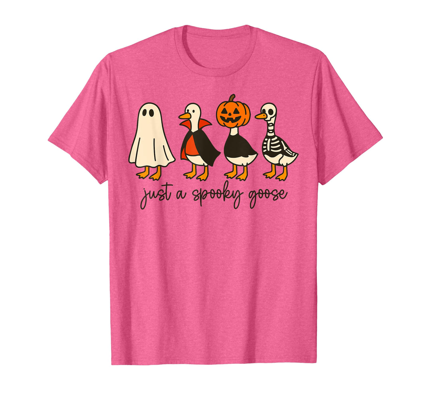 Just A Spooky Goose Halloween Silly Goose Funny Halloween T-Shirt