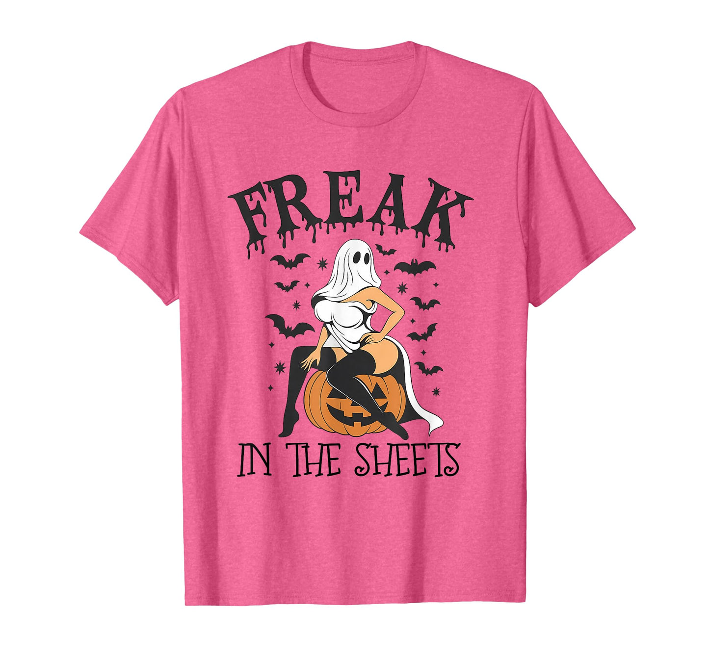 Halloween Freak in The Sheets, Ghost Girl Spooky Season Tee T-Shirt