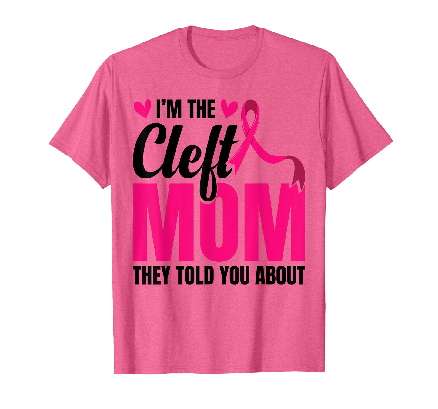 Cleft Lip Warrior Cleft Palate Awareness Cleft Ribbon T-Shirt