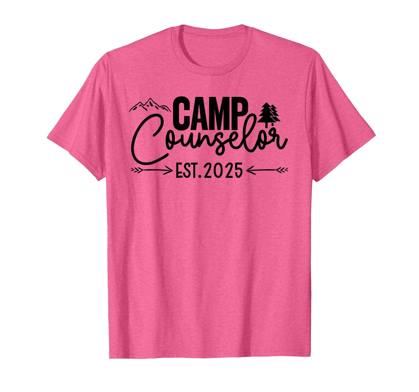 Camp Counselor Est. 2025 Staff Camping Summer Matching Group T-Shirt