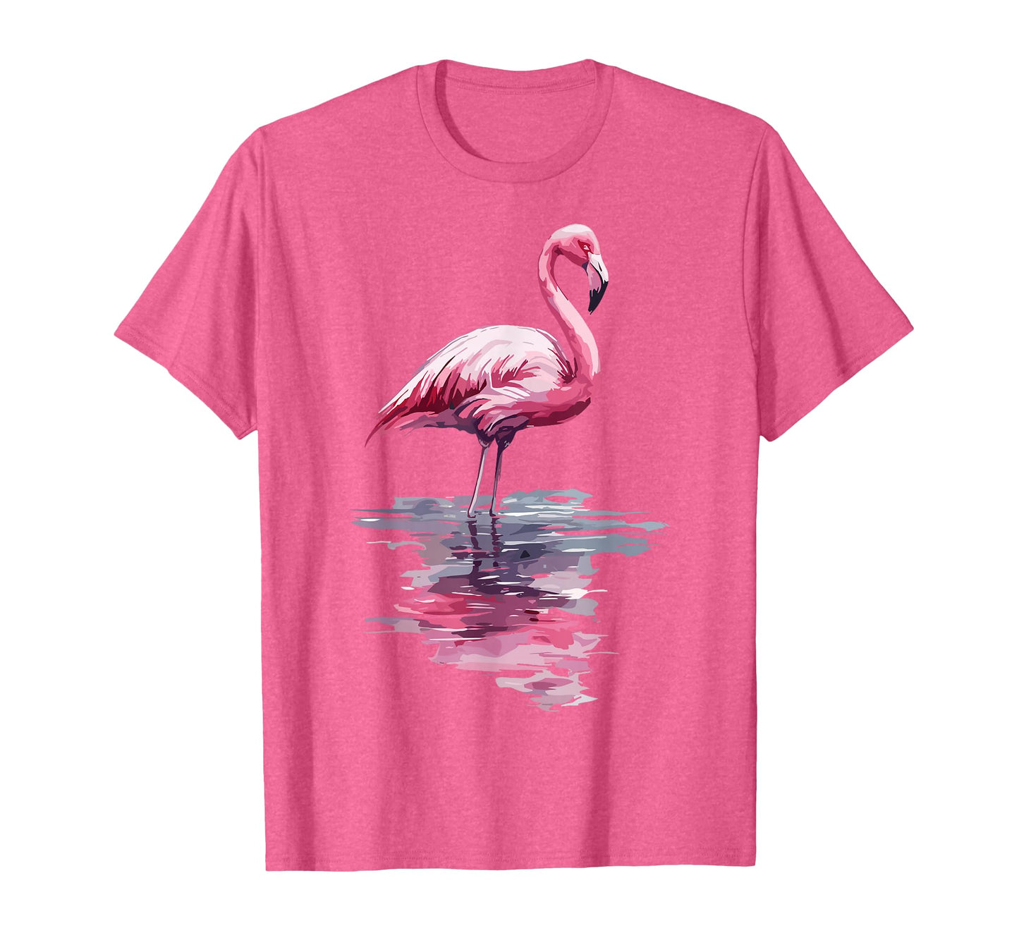 Pink Flamingo Bird Watercolor Cute Flamingo T-Shirt
