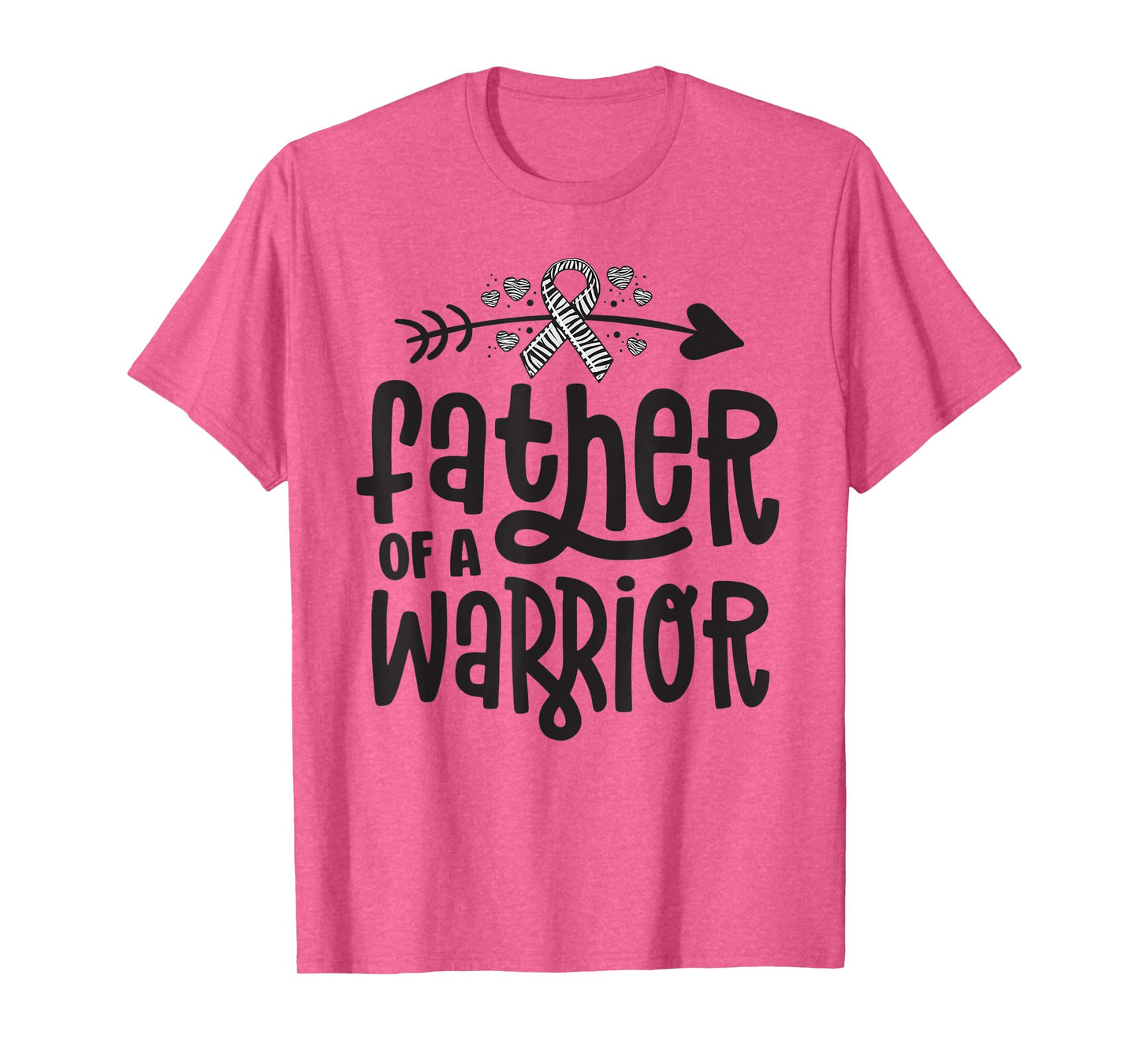 Father Of A Rare Disease Warrior Awareness Zebra Ribbon EDS T-Shirt
