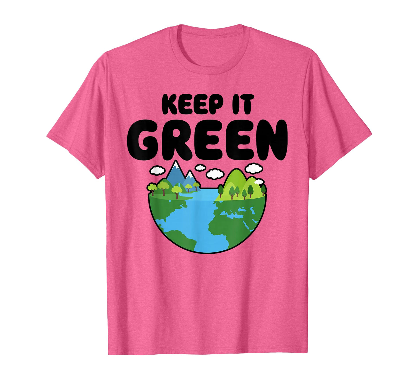 Keep It Green Earth Day Planet Environmental Awareness Retro T-Shirt