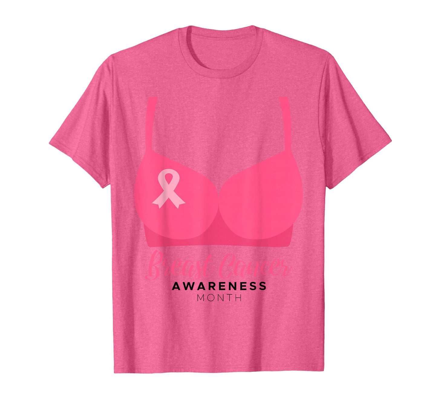 BRA Breast Cancer Awareness Month Wear Pink Ribbon October T-Shirt