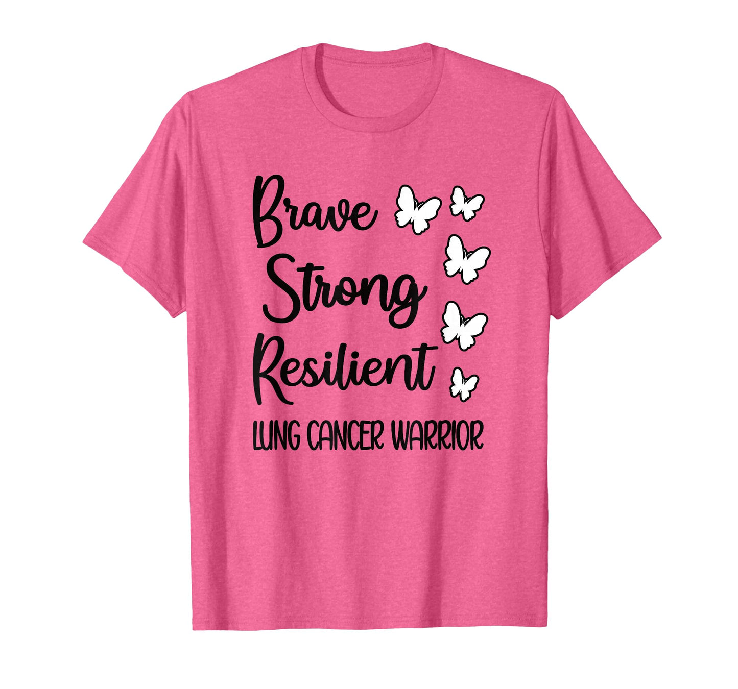 Lung Cancer Warrior White Ribbon Lung Cancer Fighter T-Shirt
